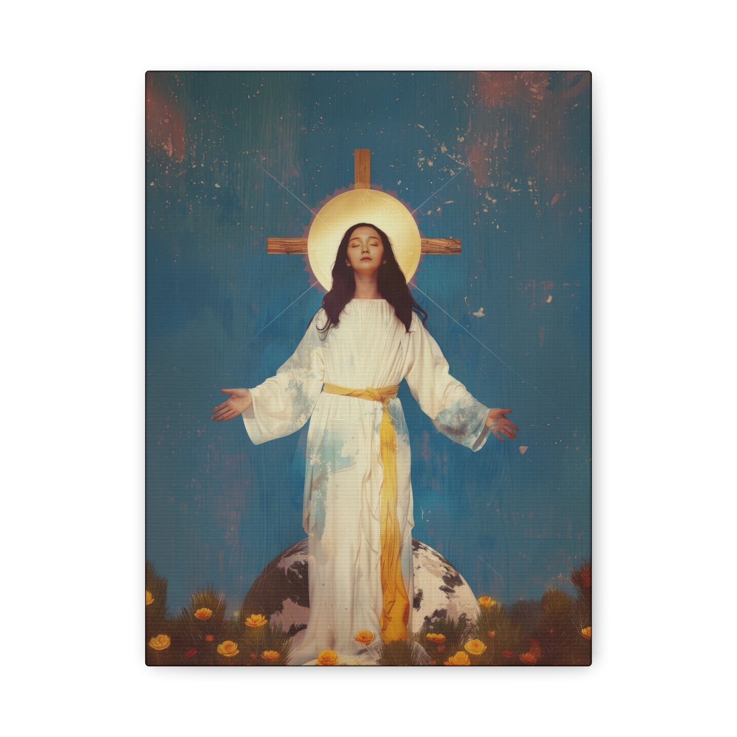 Our Lady of Akita - Mother Mary - Gallery Wrapped Canvas - Print - Religious Art for your Home - Catholic