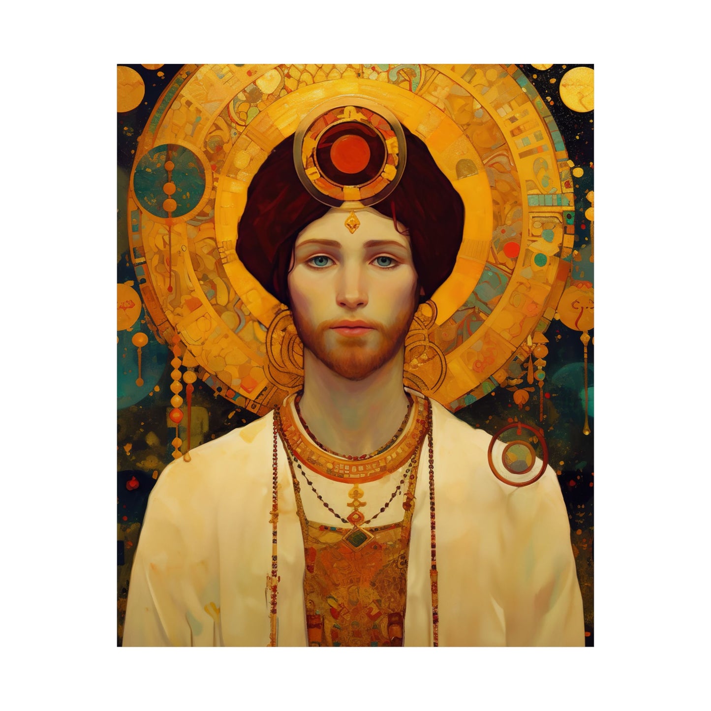 Saint Abdiesus - Sanctified Souls Print - Multiple Sizes - Premium Matte Vertical Posters