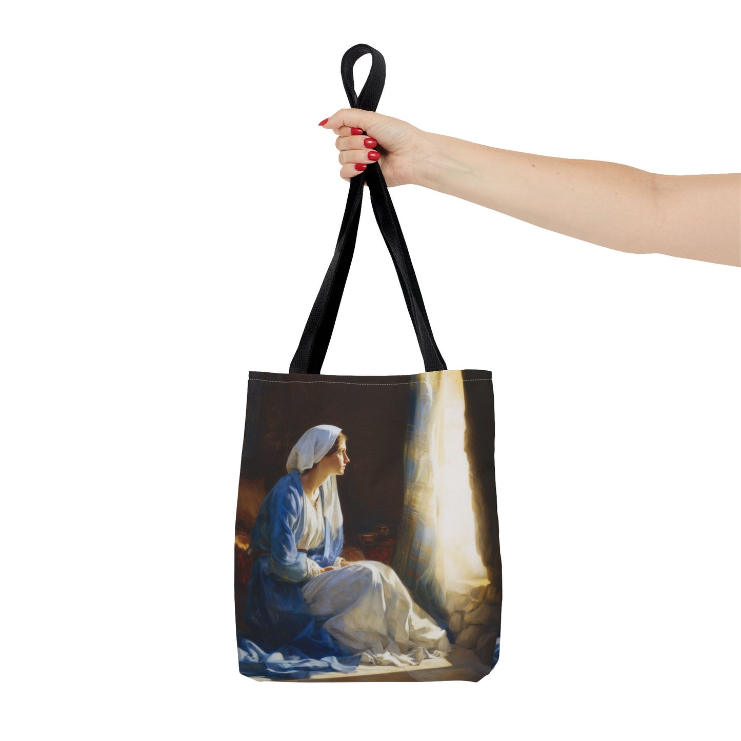 Mary's Yes - Quiet Fiat - Mother Mary - Marian Art - Tote Bag - Large Medium Small Faith Art Bag - Tote Purse