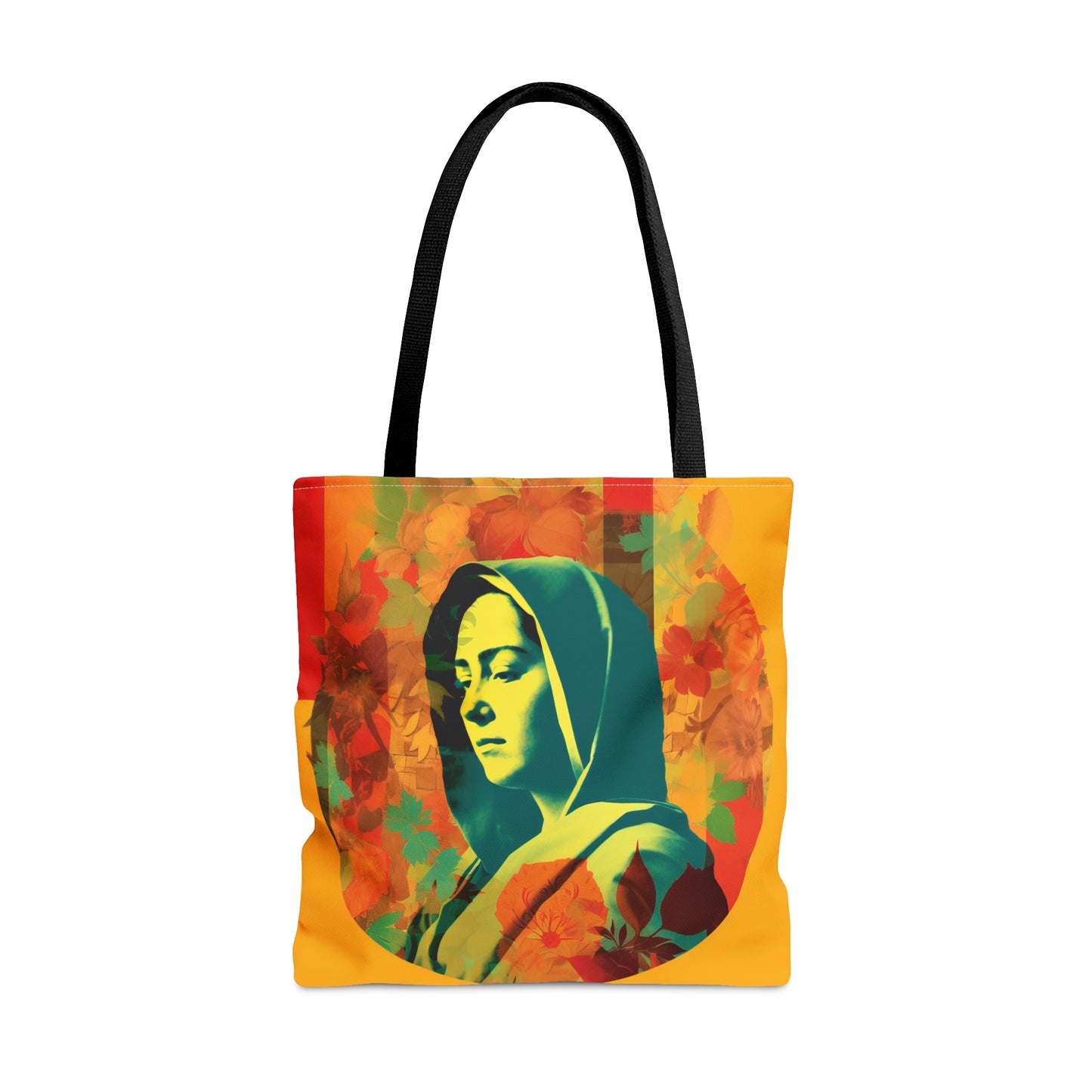 Mary Mother of God Tote Bag - Catholic faith inspired carry-all purse - day to day bag - Mary the Blessed Virgin - Double Sided