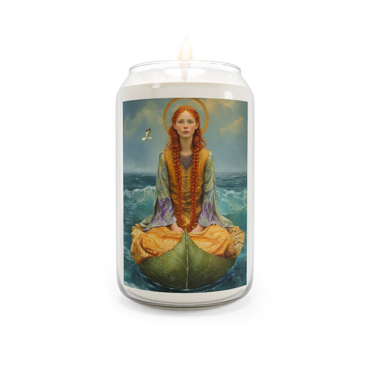 Saint Ia of Cornwall - Scented Prayer Candle, 13.75oz - Tall Size - Religious Prayer Candle - Catholic Art