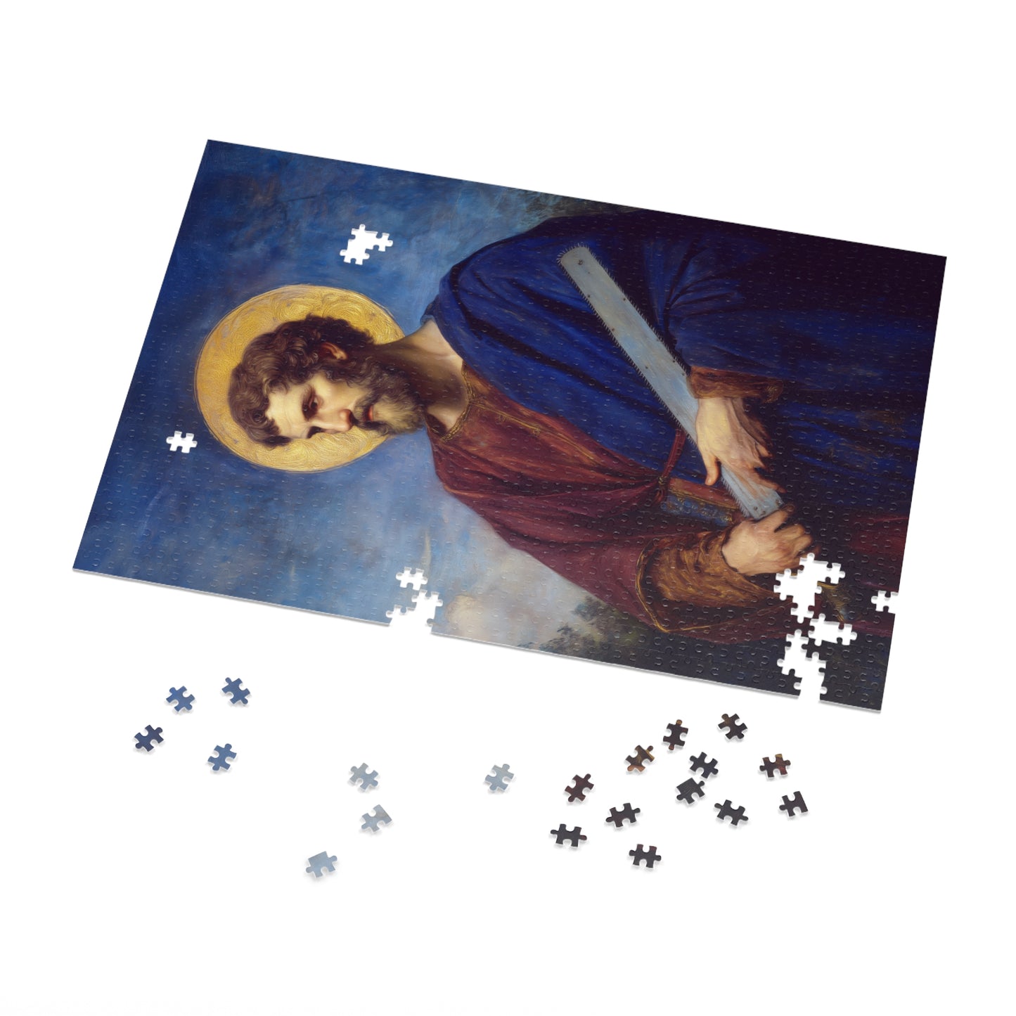 Saint Simon the Apostle - Puzzle & Keepsake Tin - Religious Jigsaw Puzzle (30, 110, 252, 500,1000-Piece)