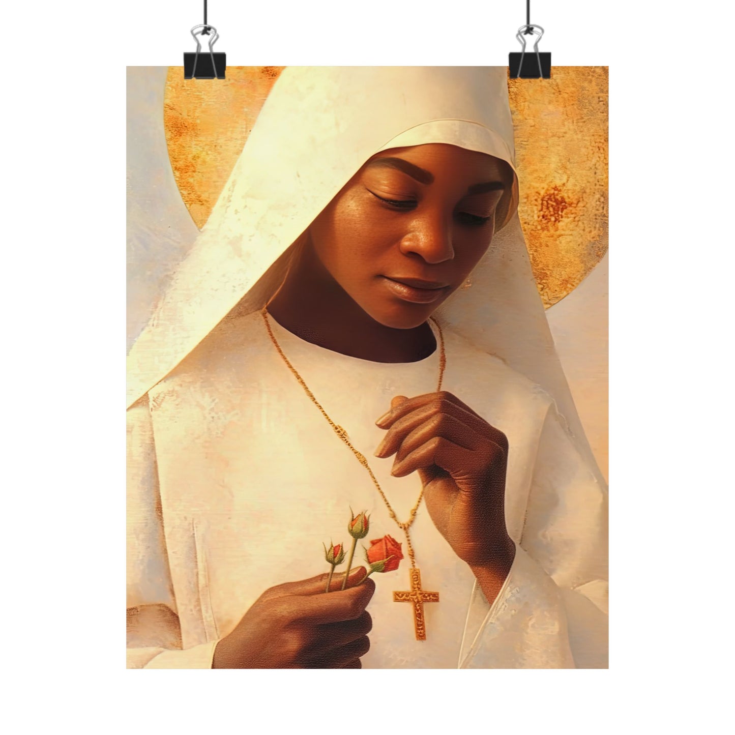 Blessed Marie-Clementine Anuarite Nengapeta - Sanctified Souls Print - Multiple Sizes - Premium Matte Vertical Posters