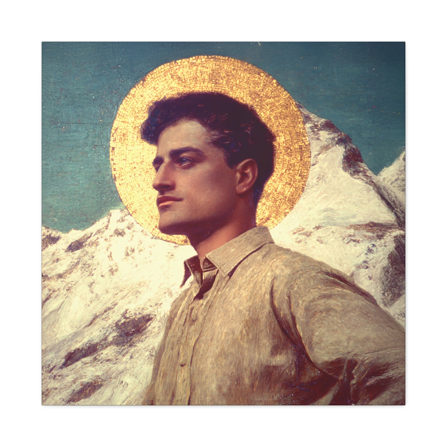 Saint Pier Giorgio Frassati -  Museum Wrapped Canvas - Sanctified Souls Print - Religious Art for your Home - Catholic Patron Saint Art