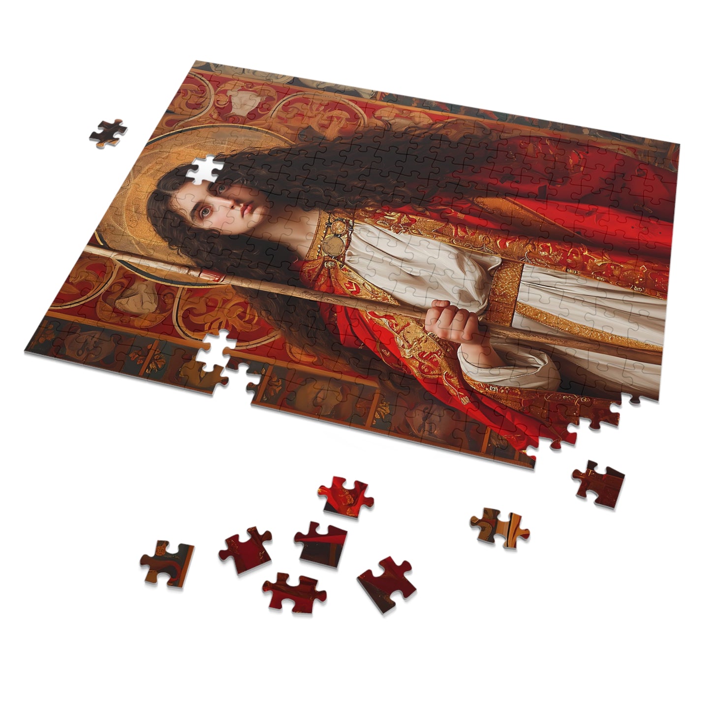 Saint Adela of Normandy - Puzzle and Keepsake Tin - Religious Jigsaw Puzzle (30, 110, 252, 500,1000-Piece) - Religious Puzzle
