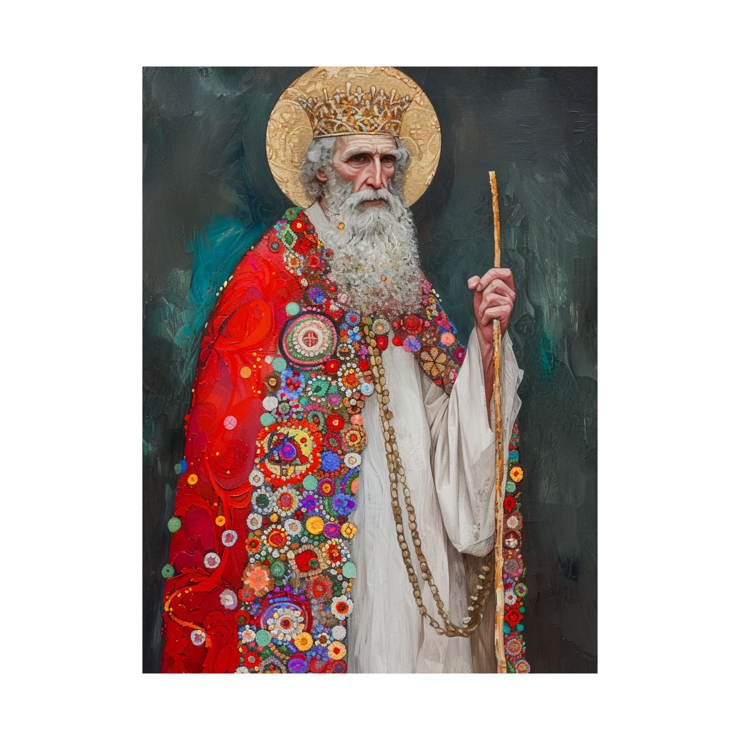 Saint Richard the Pilgrim / Richard of Wessex - Sanctified Souls Print - Multiple Sizes - Premium Matte Vertical Posters