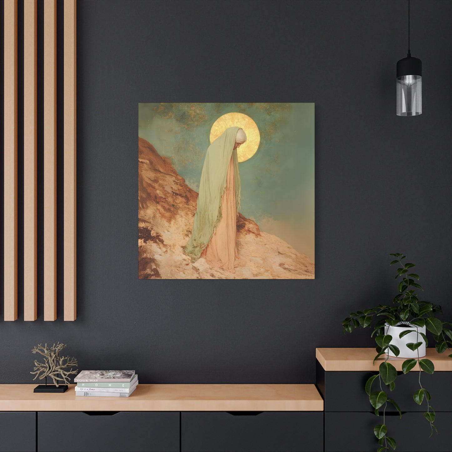 Saint Melania the Elder - Desert Mother - Gallery Wrapped Canvas - Print - Religious Art for your Home - Catholic Art Print