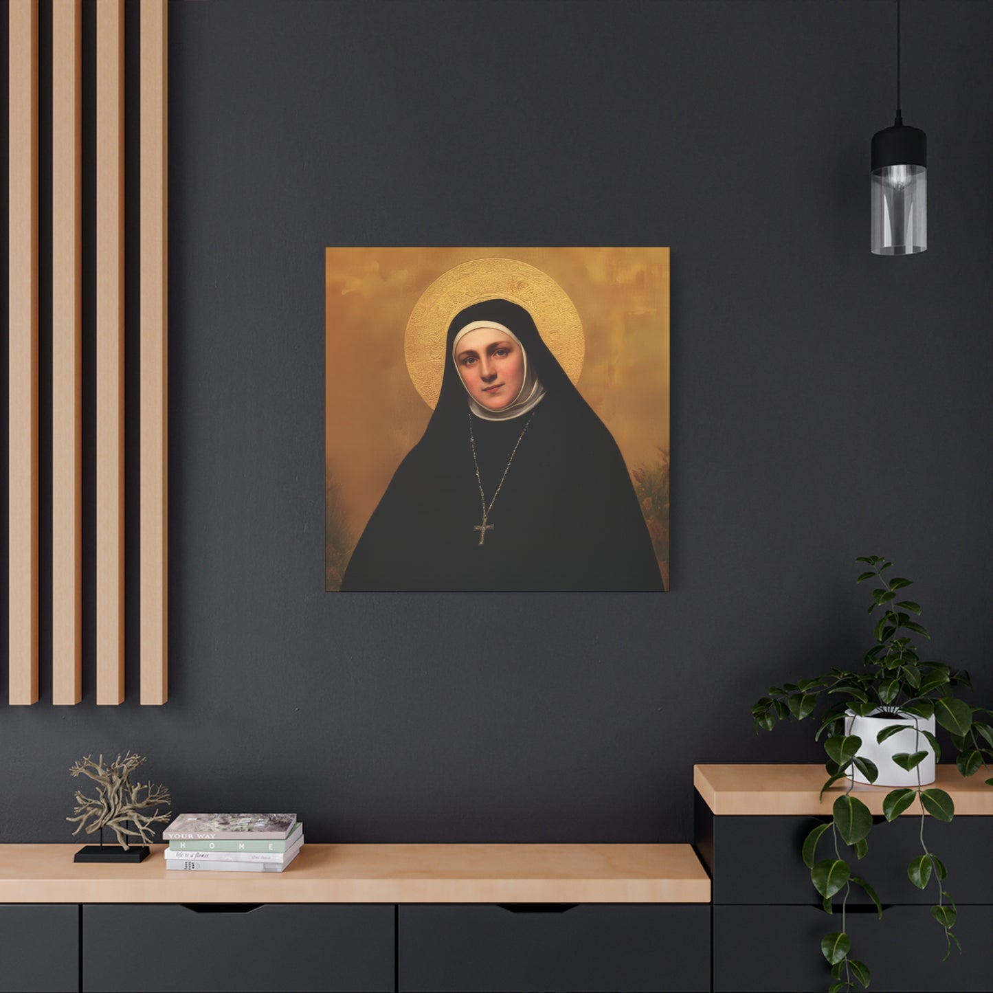 Saint Geltrude Caterina Comensoli - Gallery Wrapped Canvas - Print - Religious Art for your Home - Catholic Art