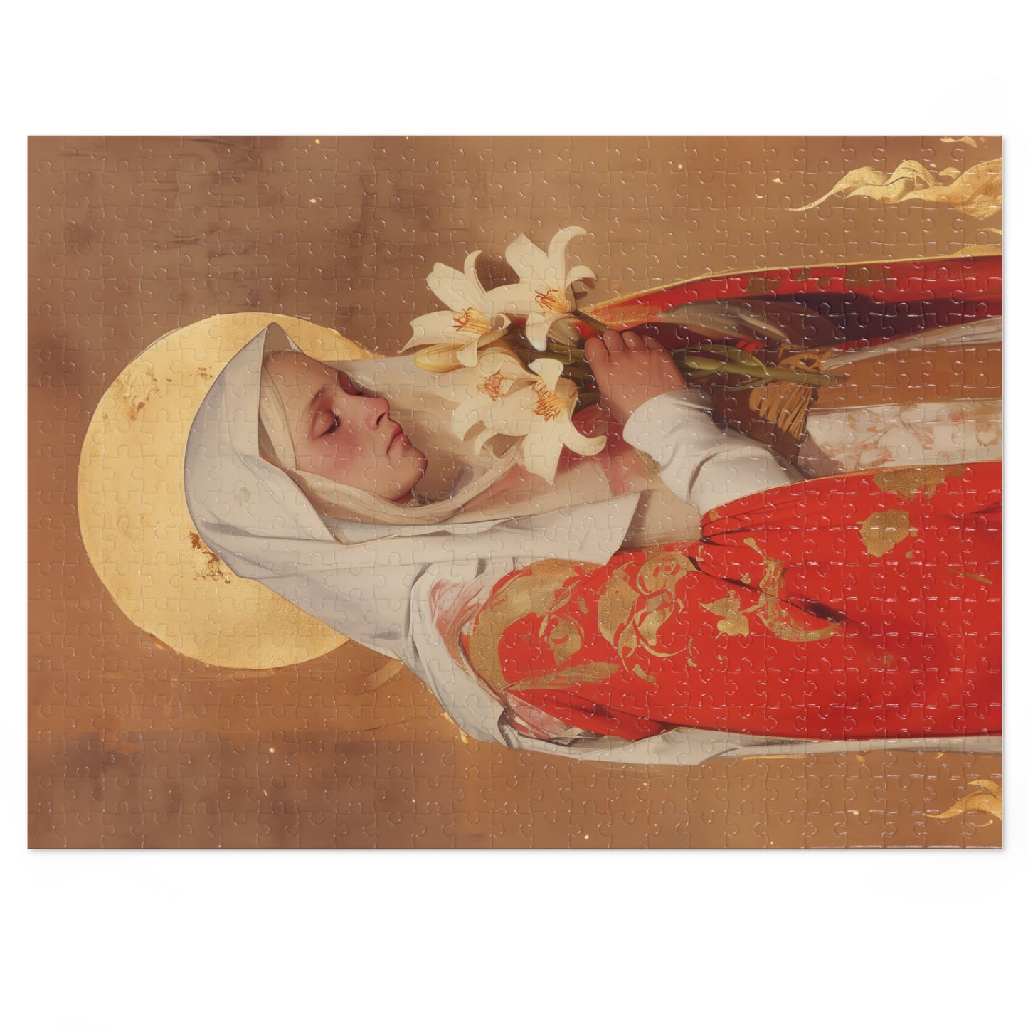 Saint Faith of Agen - Puzzle & Keepsake Tin - Religious Jigsaw Puzzle (30, 110, 252, 500,1000-Piece)