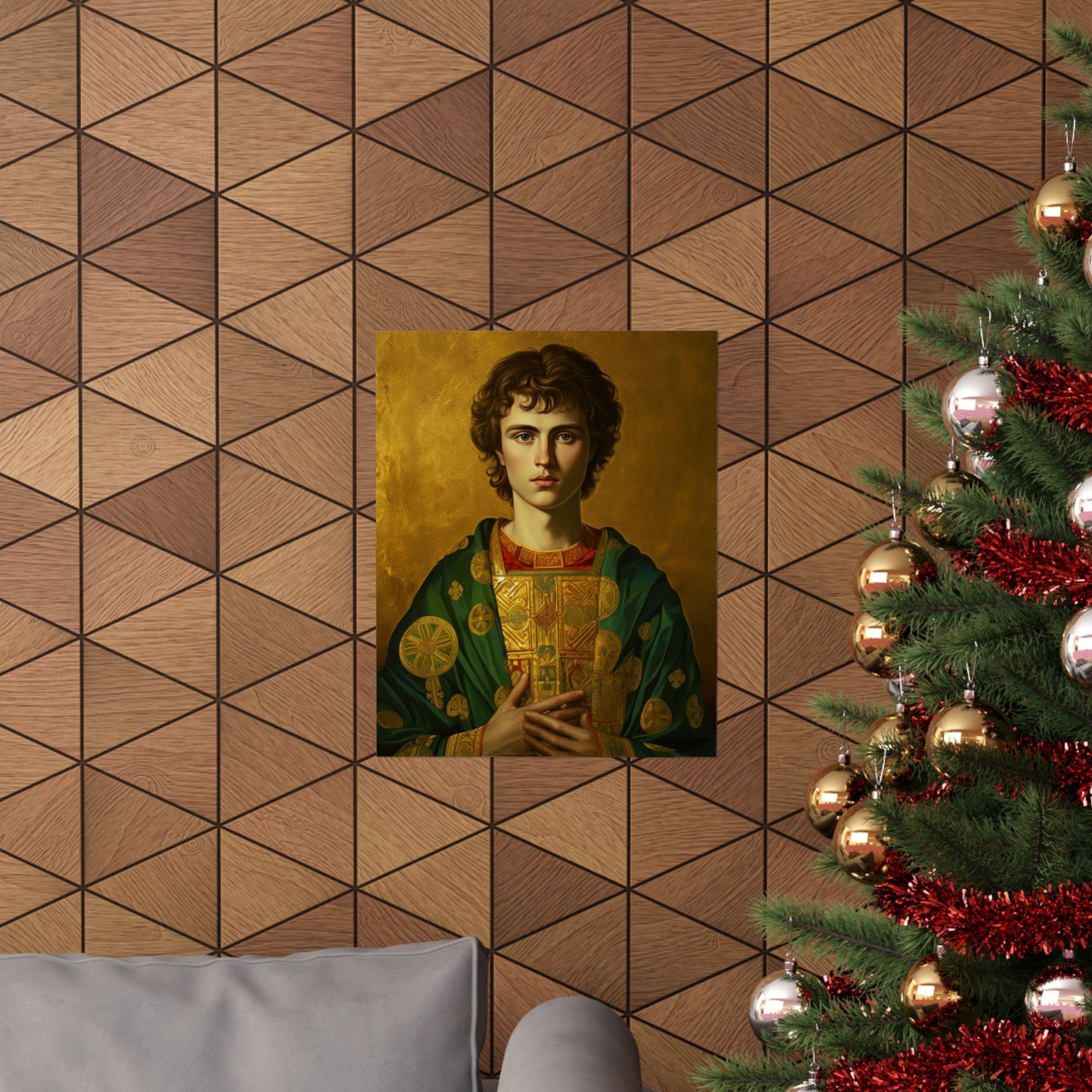 Saint Pantaleon - Sanctified Souls Print - Multiple Sizes - Premium Matte Vertical Posters - Religious Art for the home