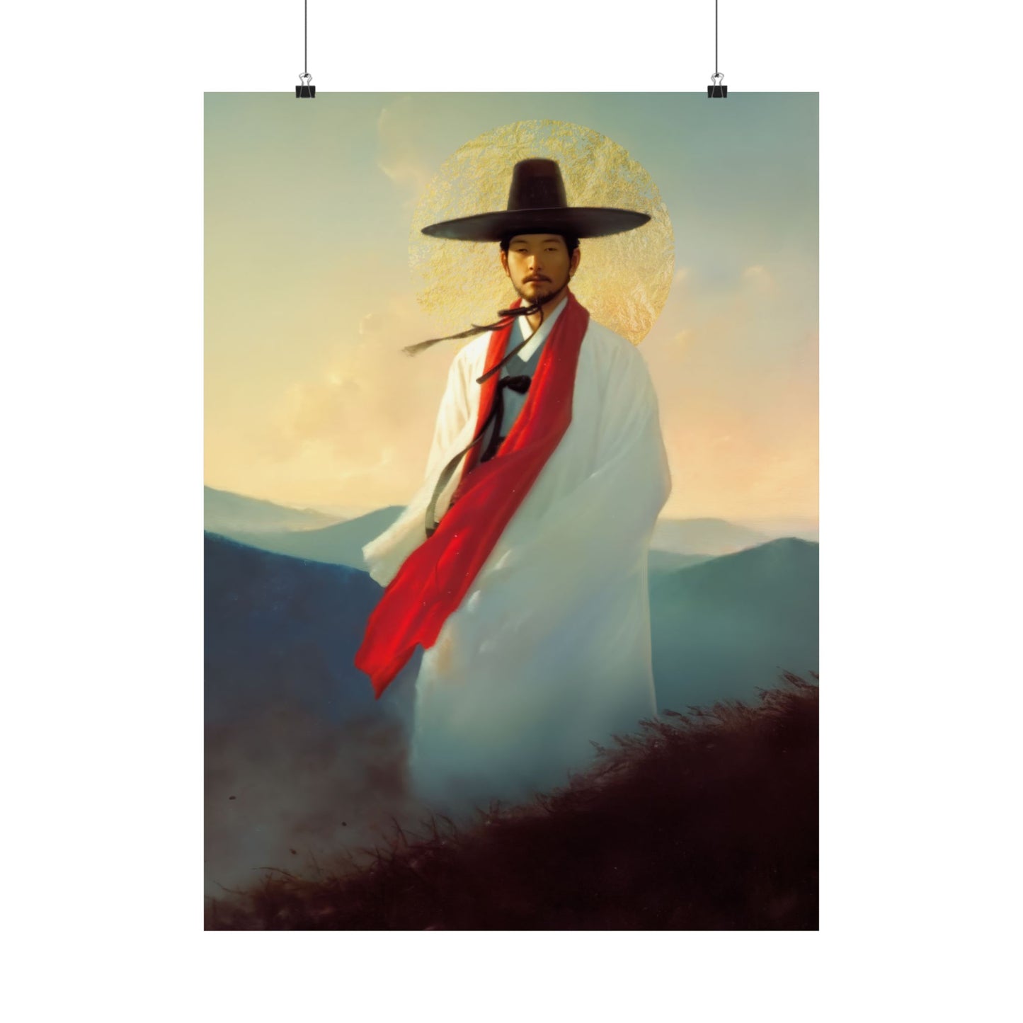 Saint Andrew Kim Taegon -  Sanctified Souls Print - Multiple Sizes - Premium Posters - Catholic Art - Christian Home - Martyr Saint
