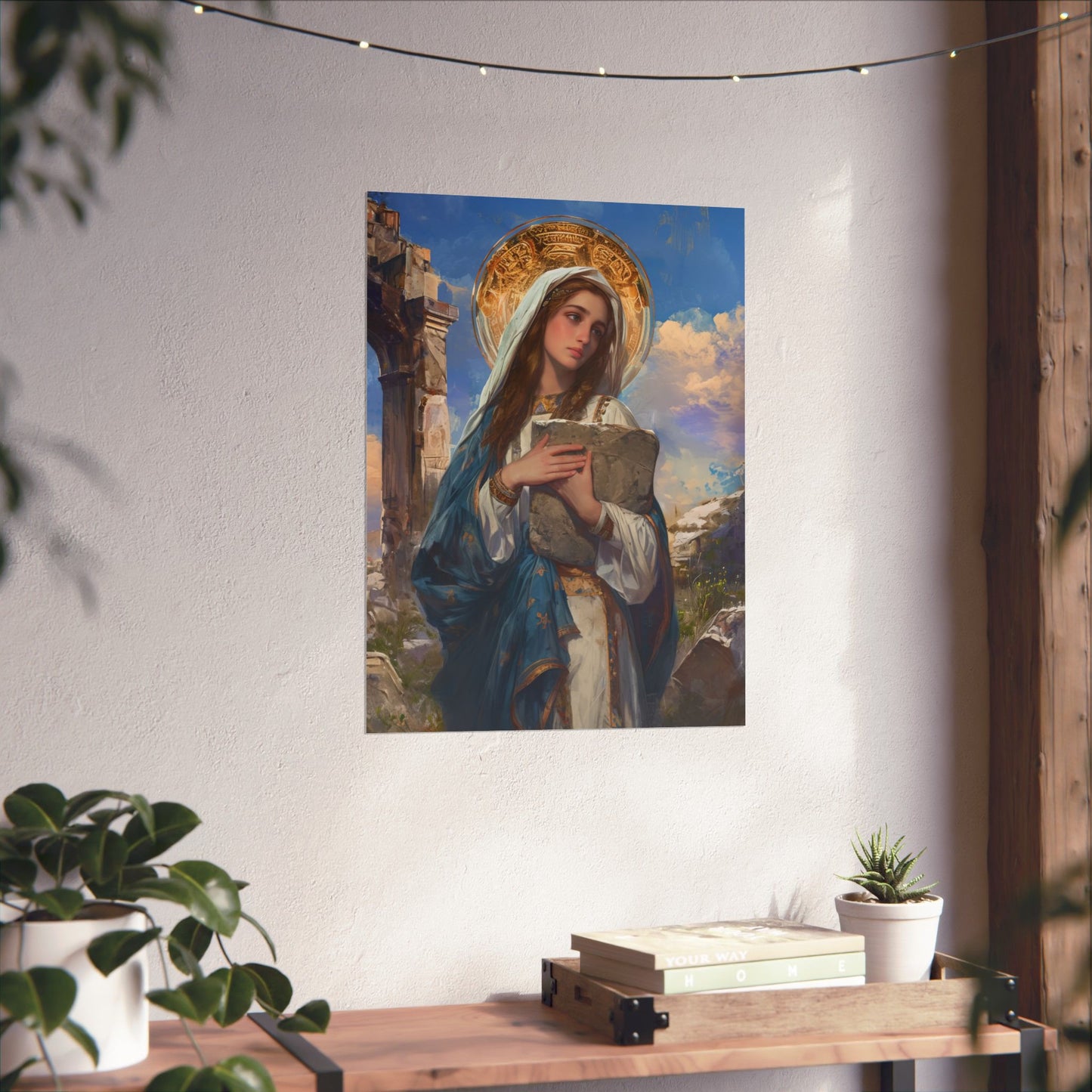 Saint Euphrasia of Constantinople Print - Sanctified Souls Print - Multiple Sizes - Premium Matte Vertical Posters