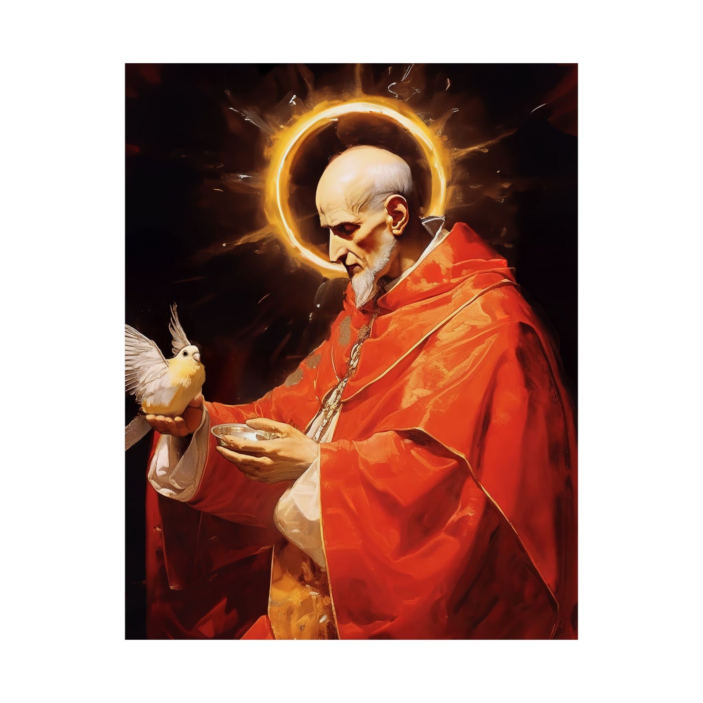 Pope Saint Gregory the Great Print - Sanctified Souls Print - Multiple Sizes - Premium Matte Vertical Posters