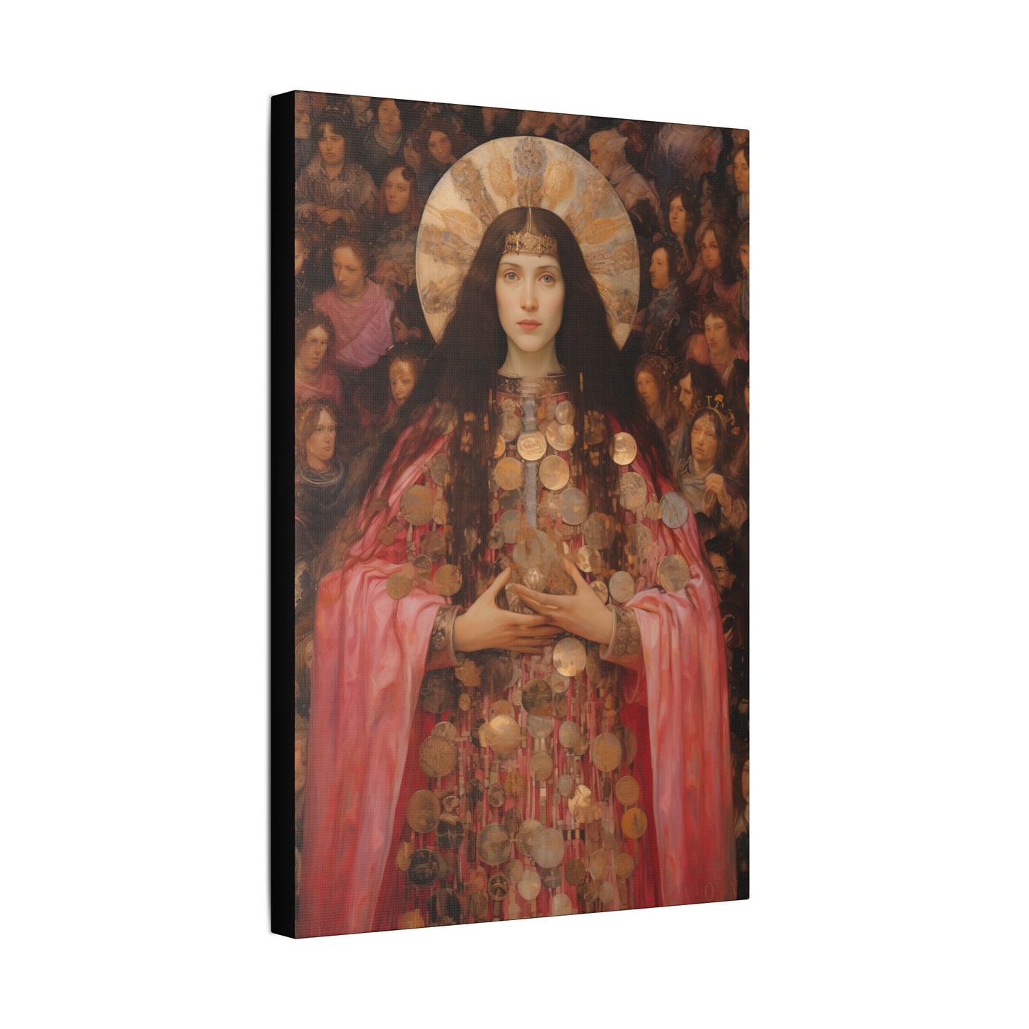 Saint Praxedes Canvas Print - Multiple Sizes - Catholic Home art - Gallery Wrapped Canvas - Sanctified Souls Print