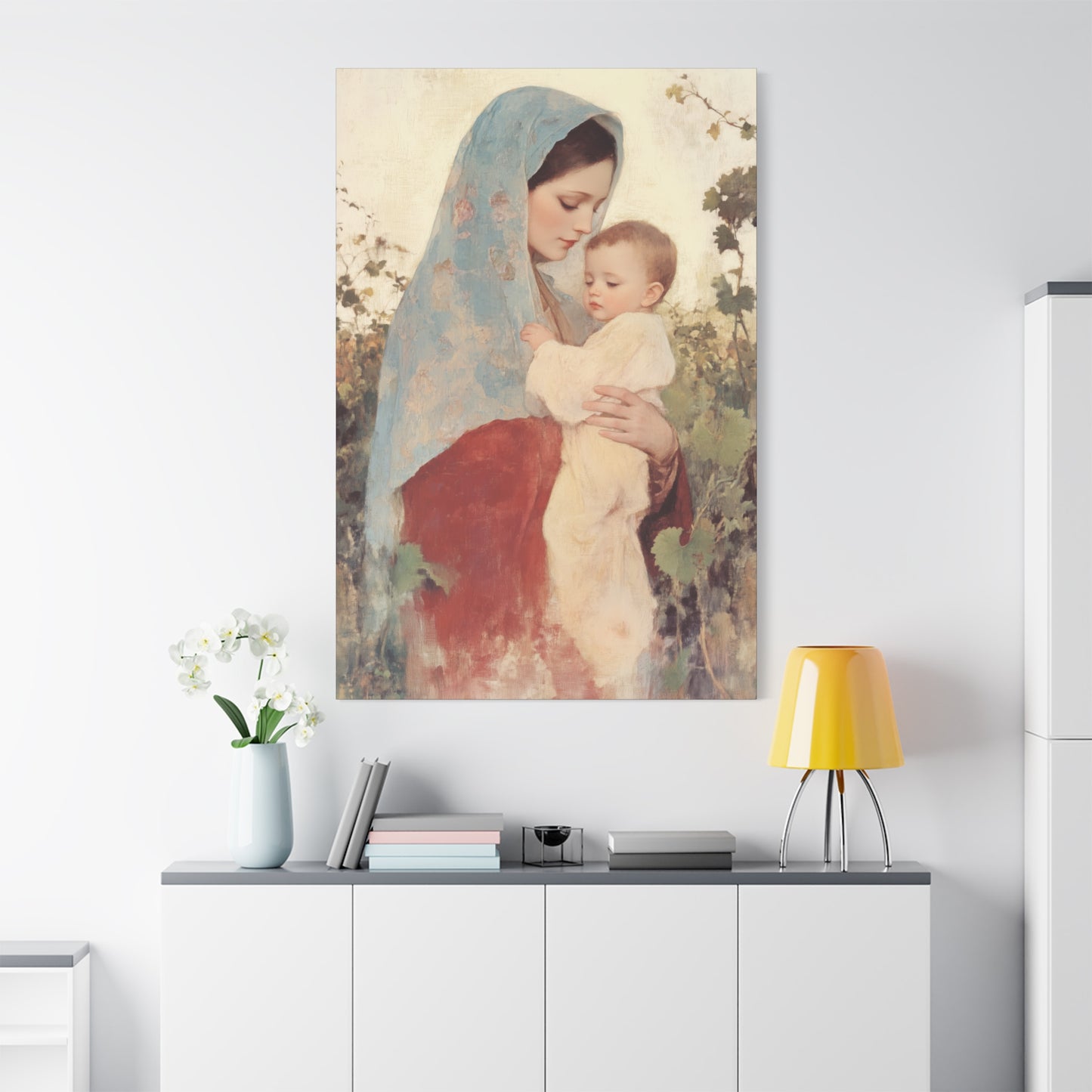 Our Lady of the Grapes / Out Lady of the Harvest - Gallery Wrapped Canvas - Print - Religious Art for your Home - Catholic Art