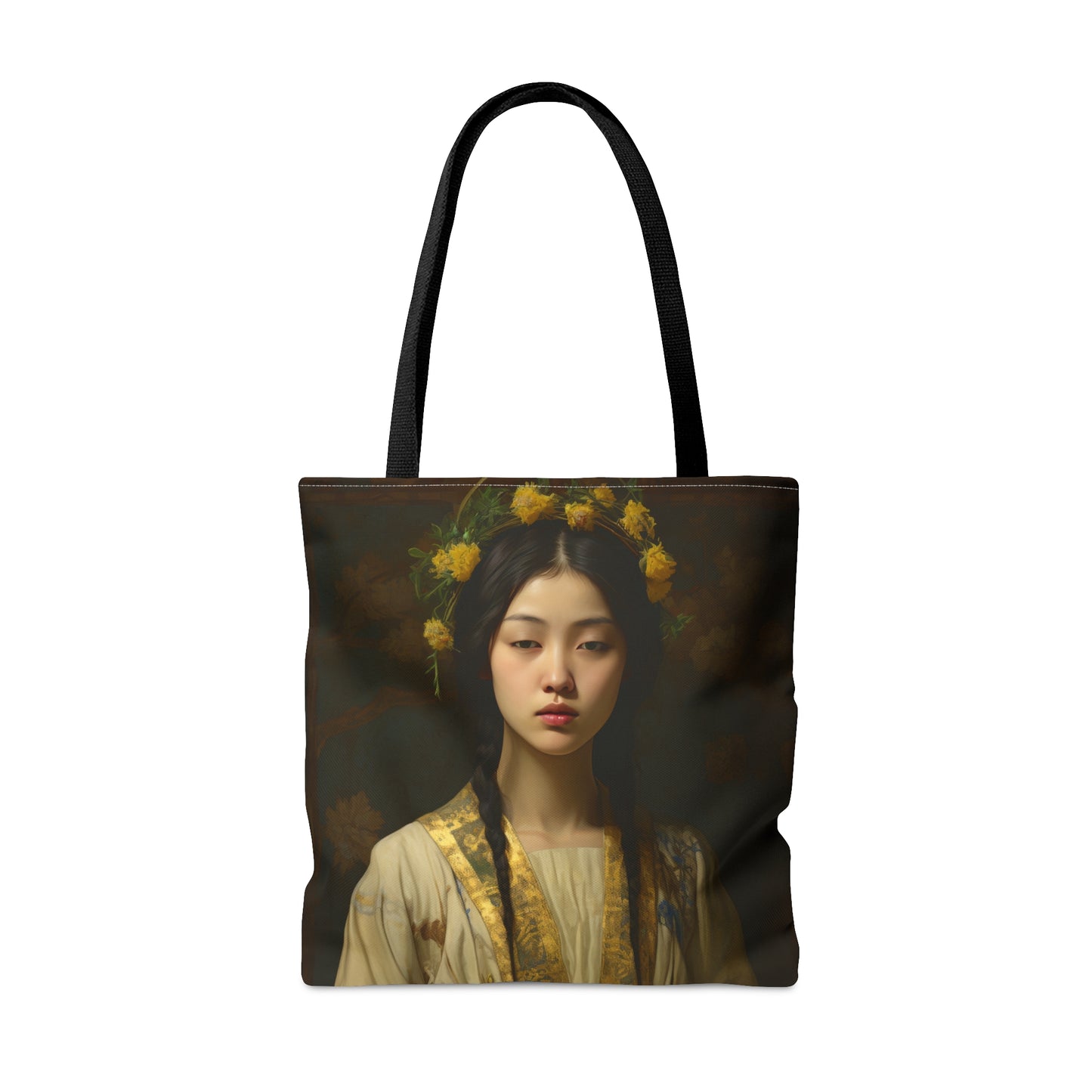 Saint Agatha Lin Tote Bag - Purse - Three sizes - Large Medium Small Faith Art Bag - Catholic faith inspired carry-all purse - Double Sided