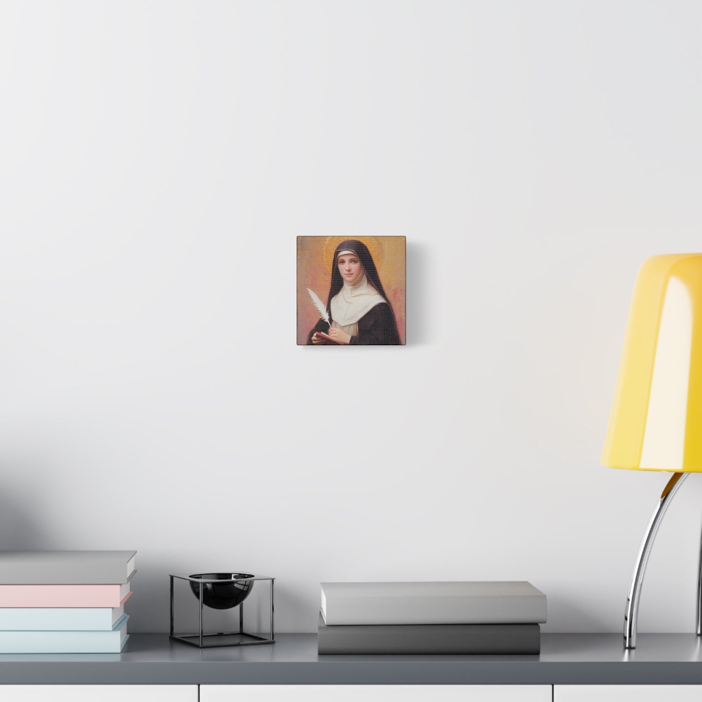 Saint Mechtildis / Mechtide of Hefta / Mechthild of Hackeborn - Gallery Wrapped Canvas - Print - Religious Art for your Home - Catholic Art