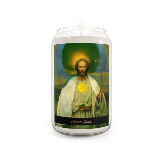 Saint Jude Thaddaeus - Scented Prayer Candle, 13.75oz - Tall Size - Religious Prayer Candle - Catholic Art