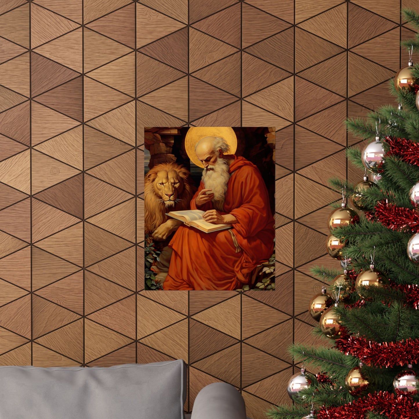 Saint Jerome - Sanctified Souls Print - Multiple Sizes - Premium Matte Vertical Posters