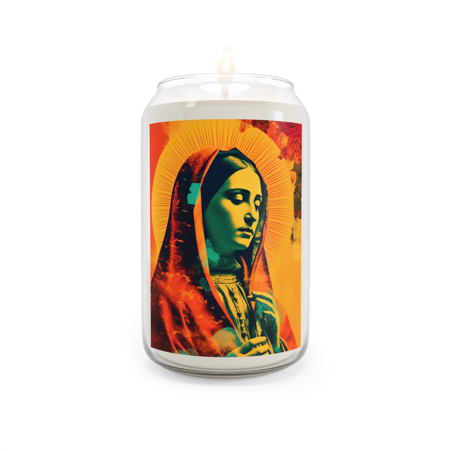 Our Lady's Abundant Love  - Scented Prayer Candle, 13.75oz - Tall Size - Religious Prayer Candle - Catholic Art - Religious Gift