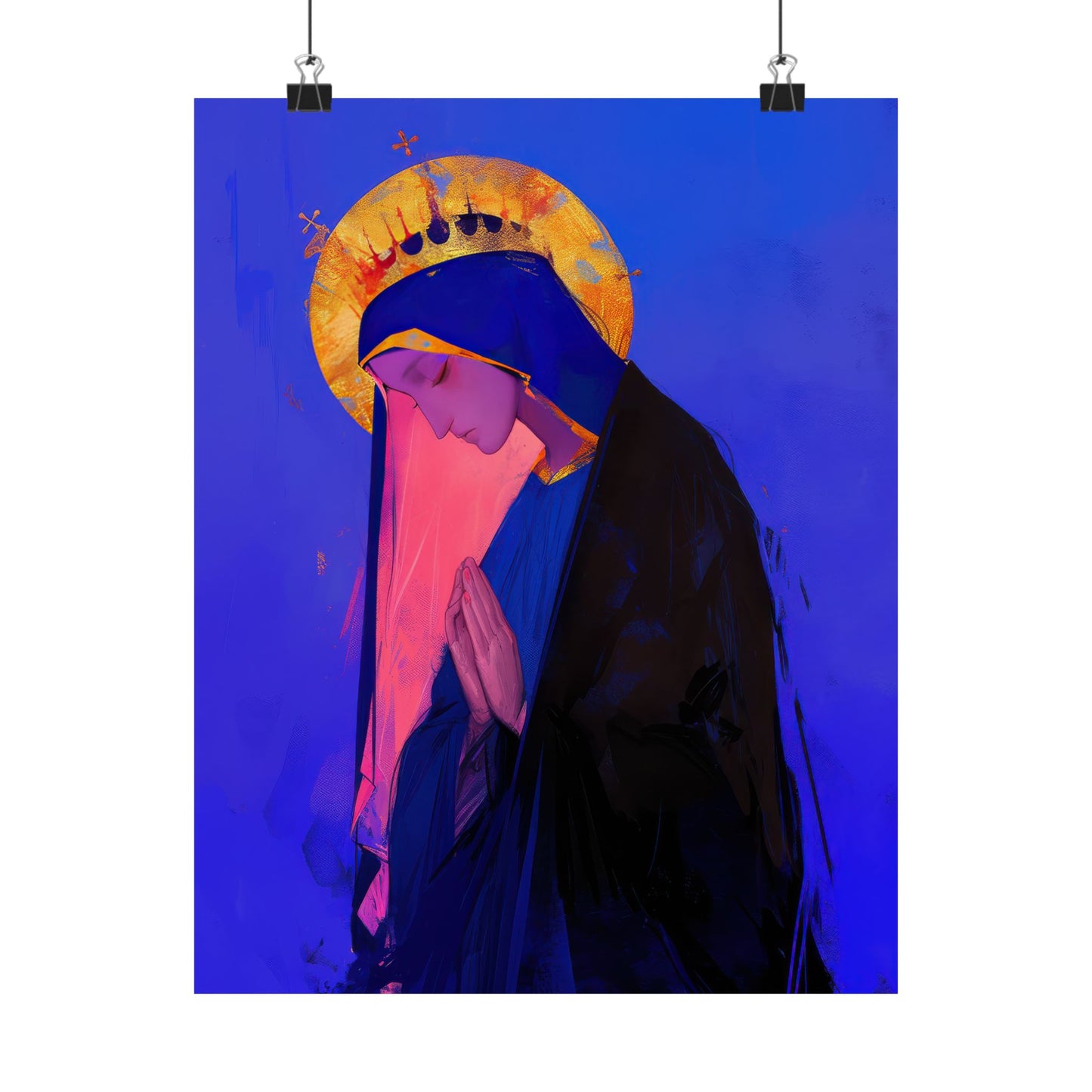 Mary, Mother of God - Blessed Among Women Poster Print - Sanctified Souls Print - Multiple Sizes - Premium Posters - Catholic Art
