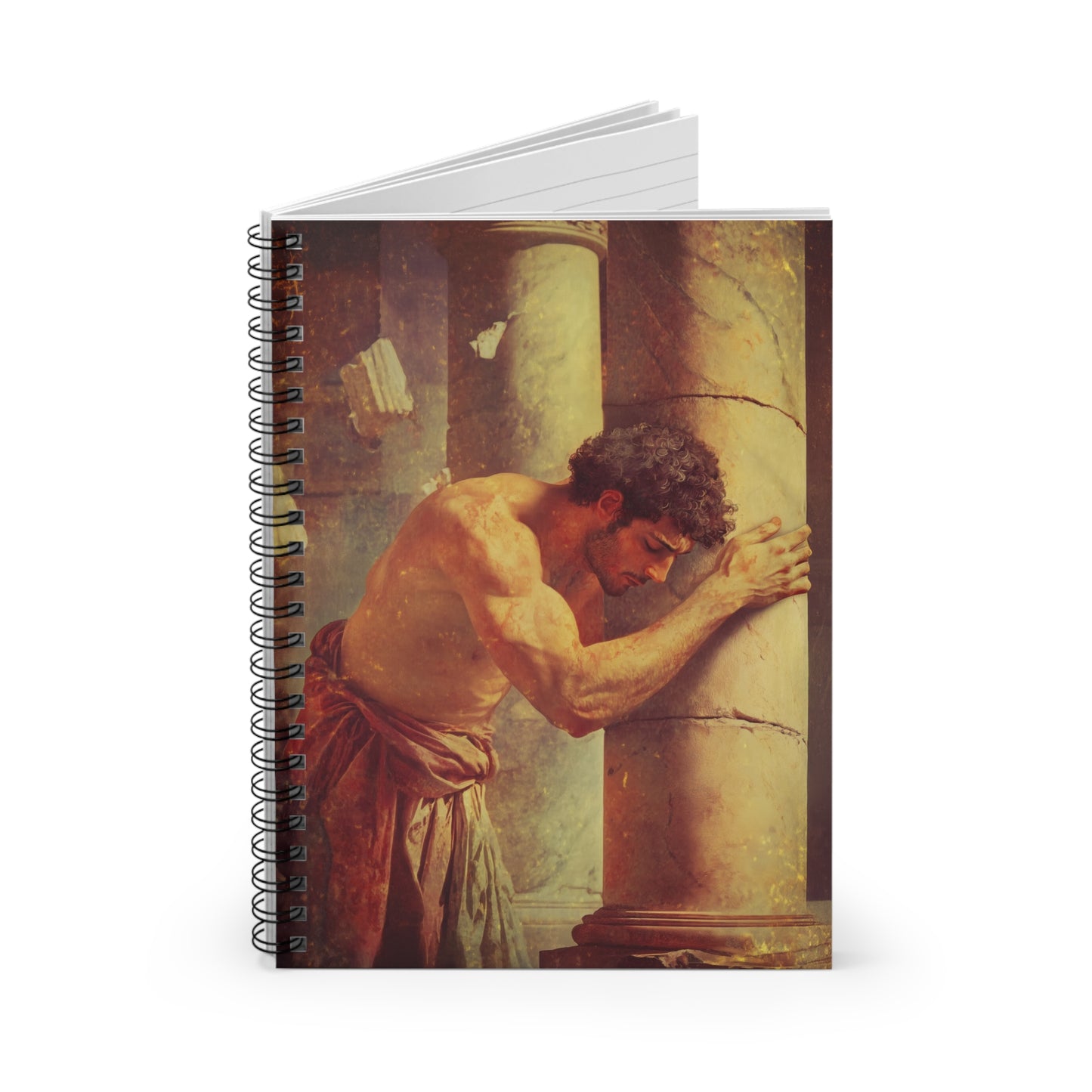 Samson - Sanctified Souls Art - Religious Based Notebook - Spiral Notebook - Ruled Line