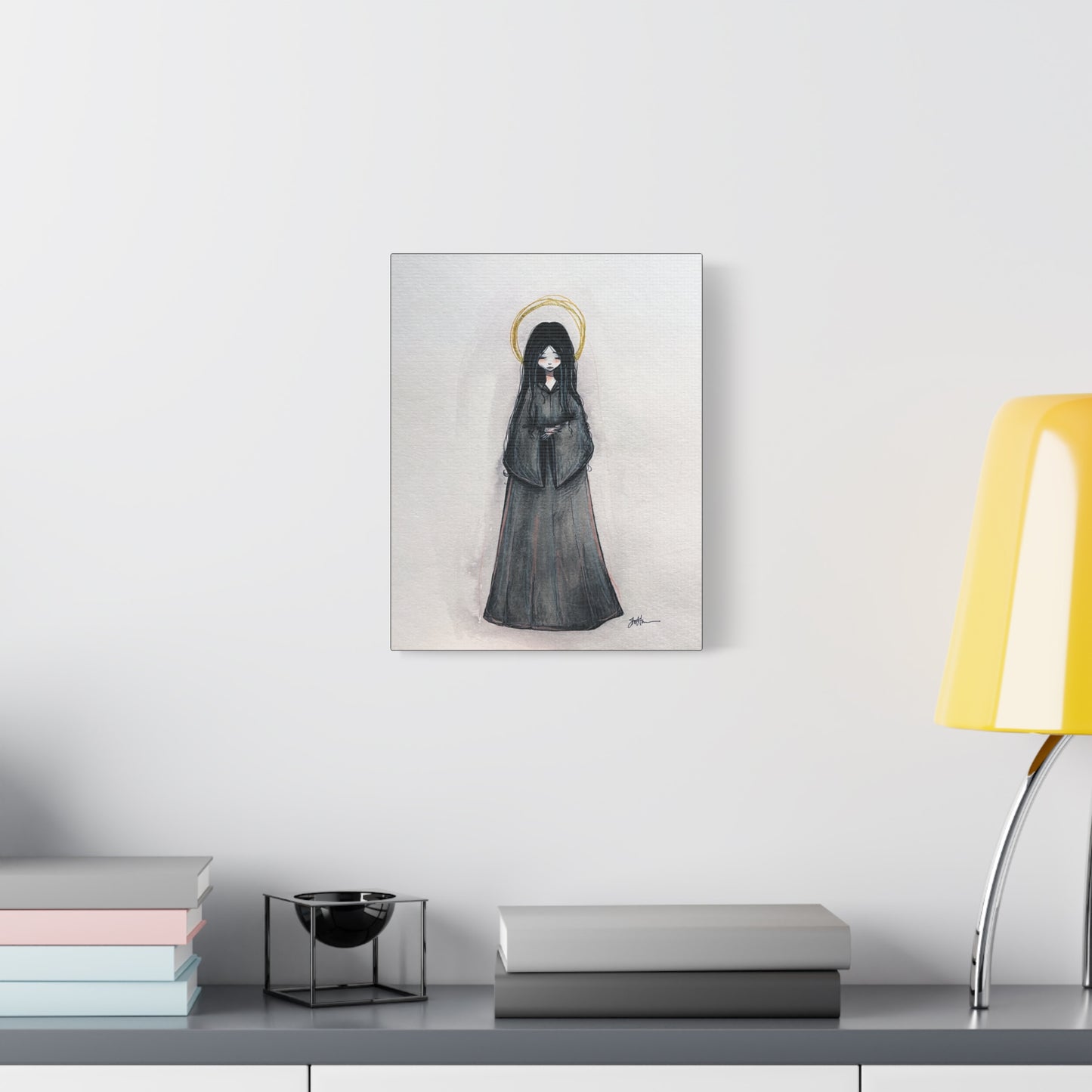 Blessed Mary Magdalen Kiota Hand-Drawn Catholic Canvas Print | Martyrs of Japan Sacred Art | Sanctified Solocosmo Religious Artwork