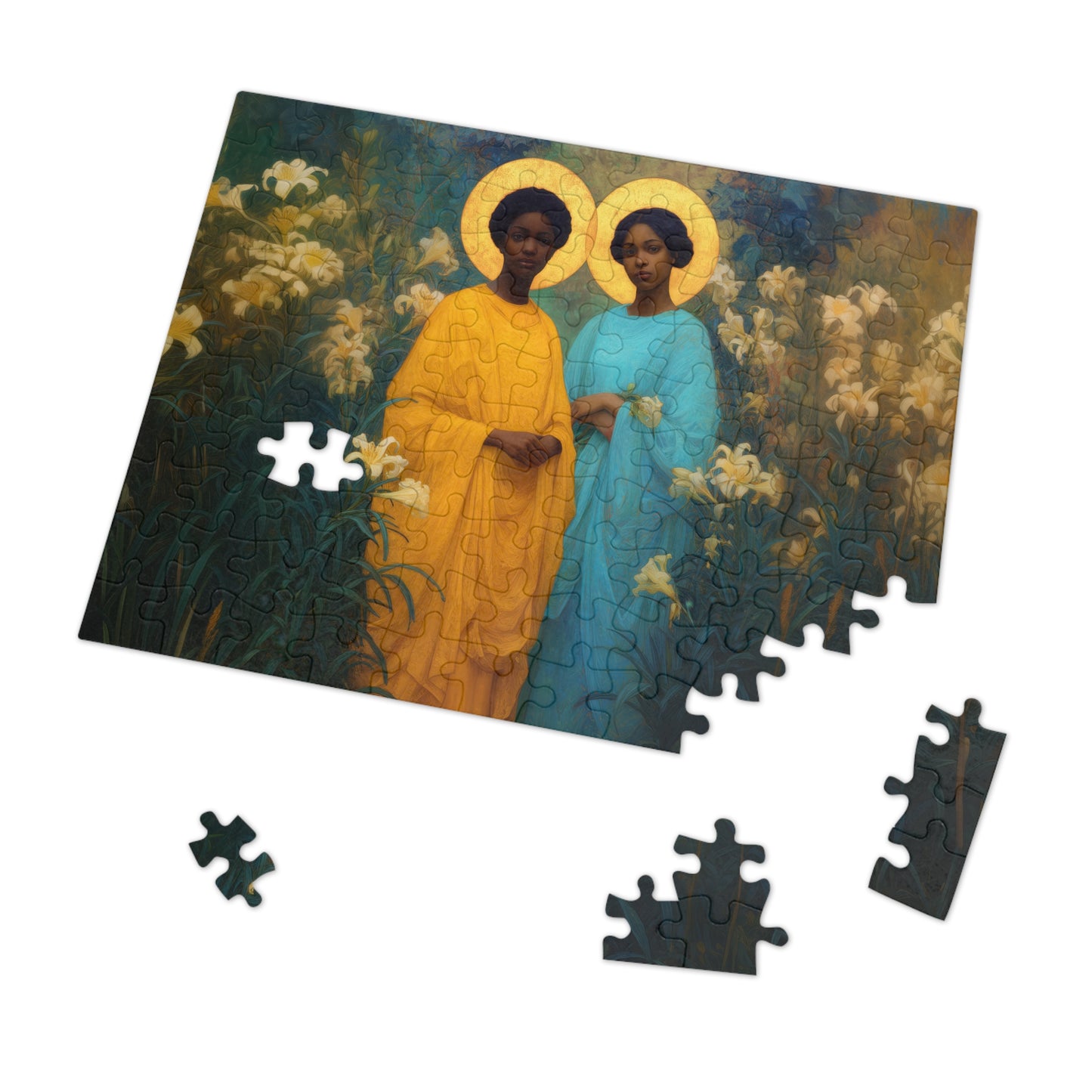 Saint Perpetua and Saint Felicity - Puzzle and Keepsake Tin - Religious Jigsaw Puzzle (30, 110, 252, 500,1000) - Gift for Catholic Families