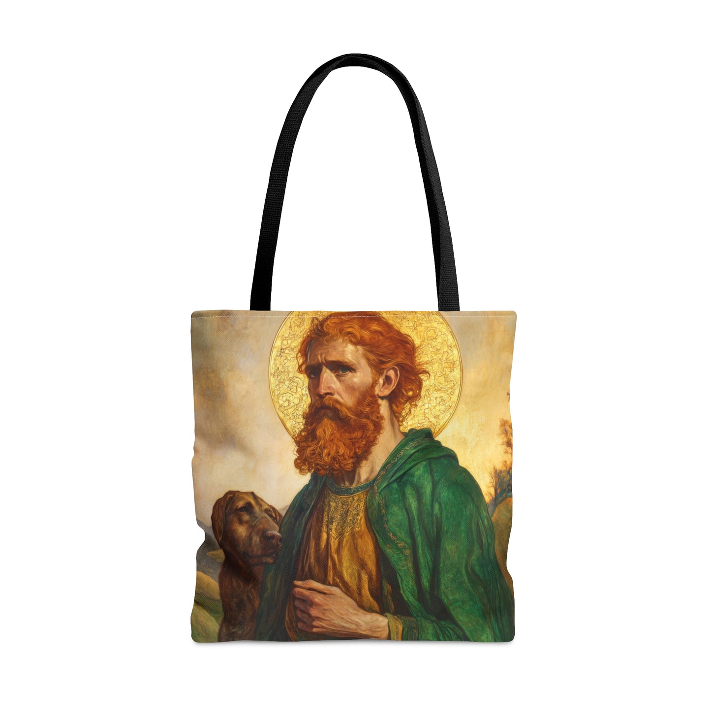 Saint Andrew the Scot Tote Bag - Large Medium Small Faith Art Bag - Catholic Faith Purse - Religious - Reusable - Prayer Bag