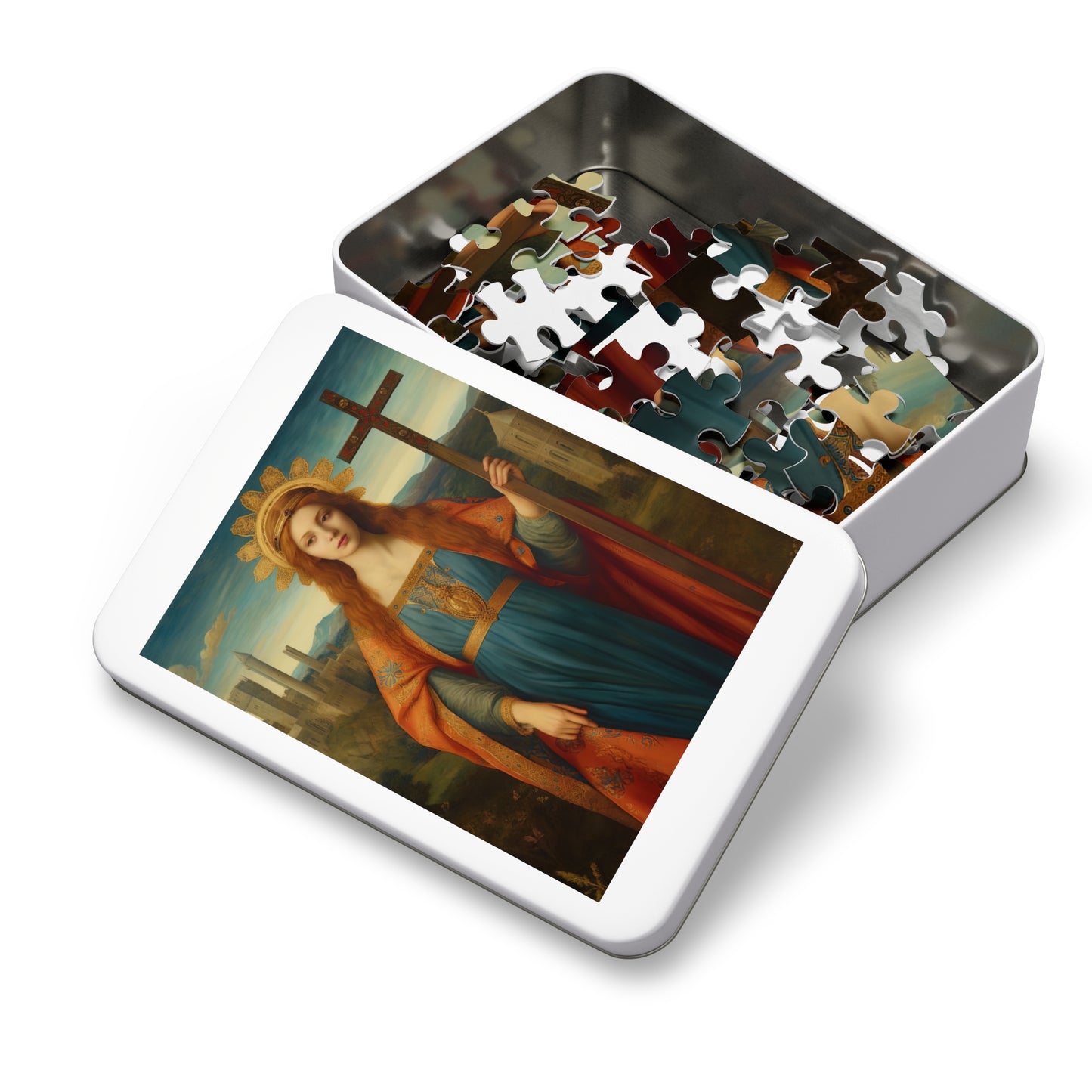 Saint Helena - Puzzle and Keepsake Tin - Religious Jigsaw Puzzle (30, 110, 252, 500,1000-Piece) - Religious Puzzle