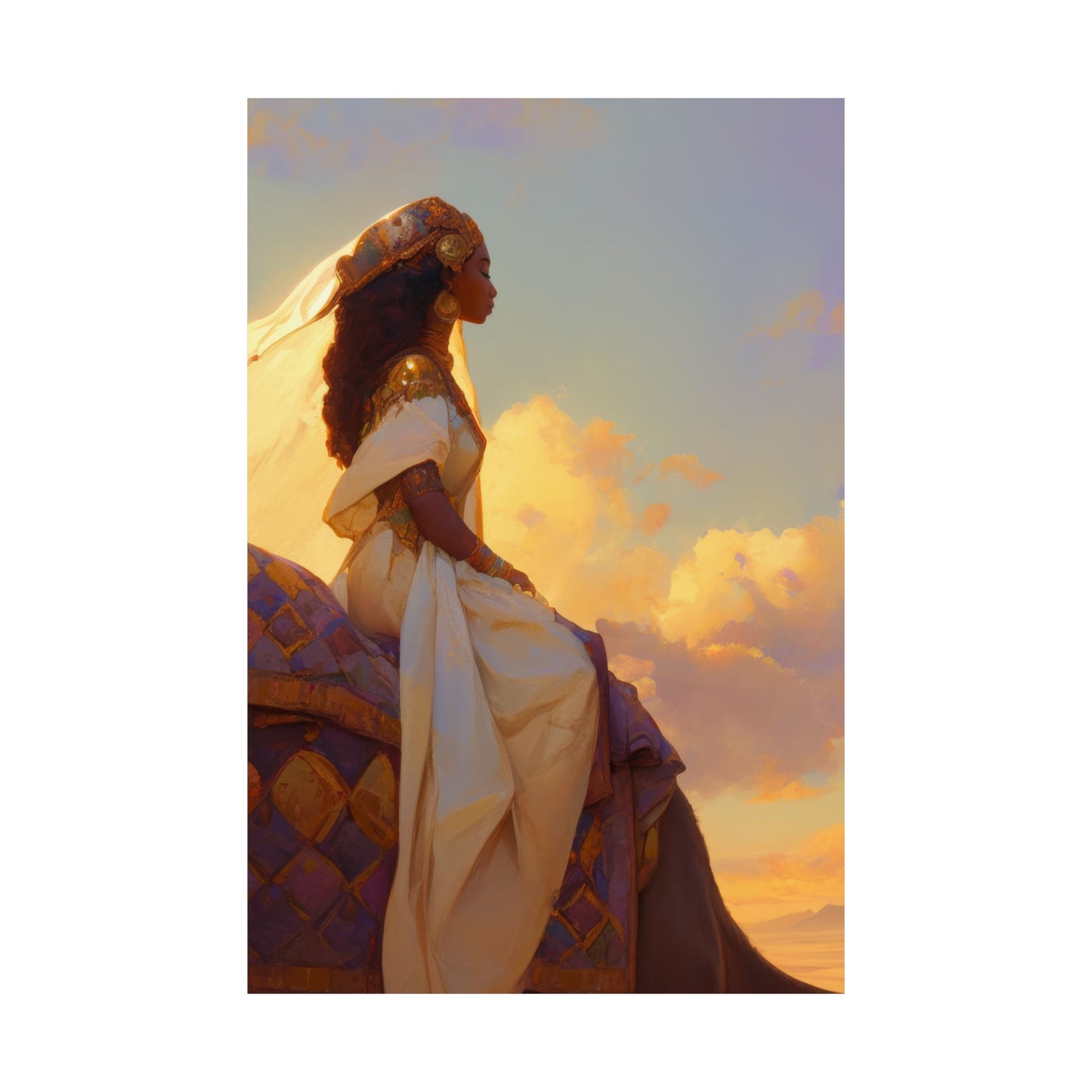 Queen of Sheba - Sanctified Souls Print - Multiple Sizes - Premium Matte Vertical Posters