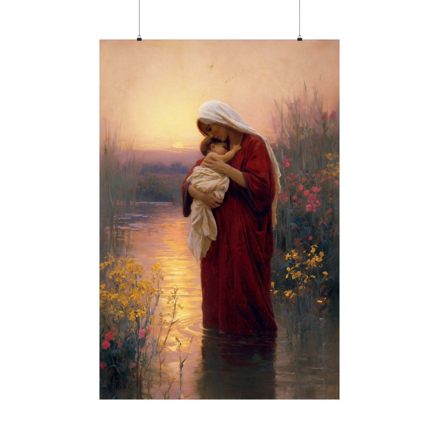 Saint Elizabeth, Mother to John the Baptist - Sanctified Souls Print - Multiple Sizes - Premium Matte Vertical Posters
