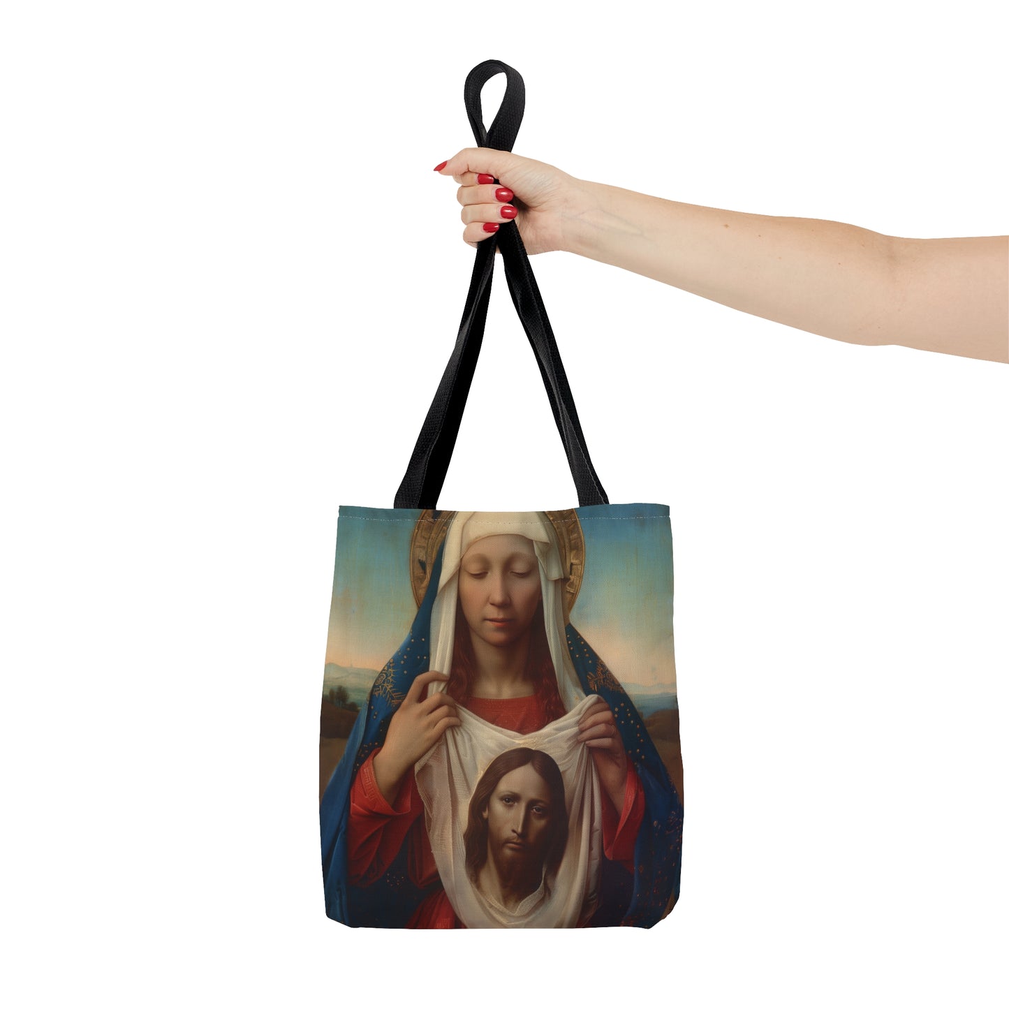 Saint Veronica / Saint Veronica's Veil Tote Bag - Large Medium Small Faith Art Bag - Catholic Faith Purse - Religious Carry All