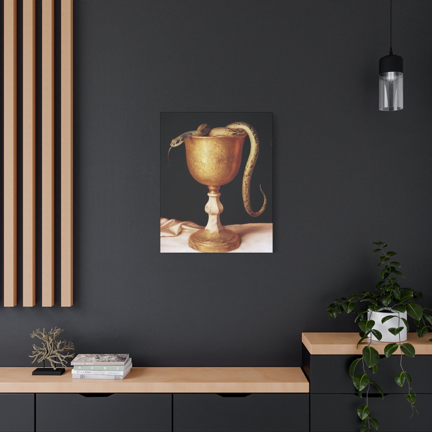 Saint John's Chalice - Gallery Wrapped Canvas - Print - Religious Art for your Home - Catholic