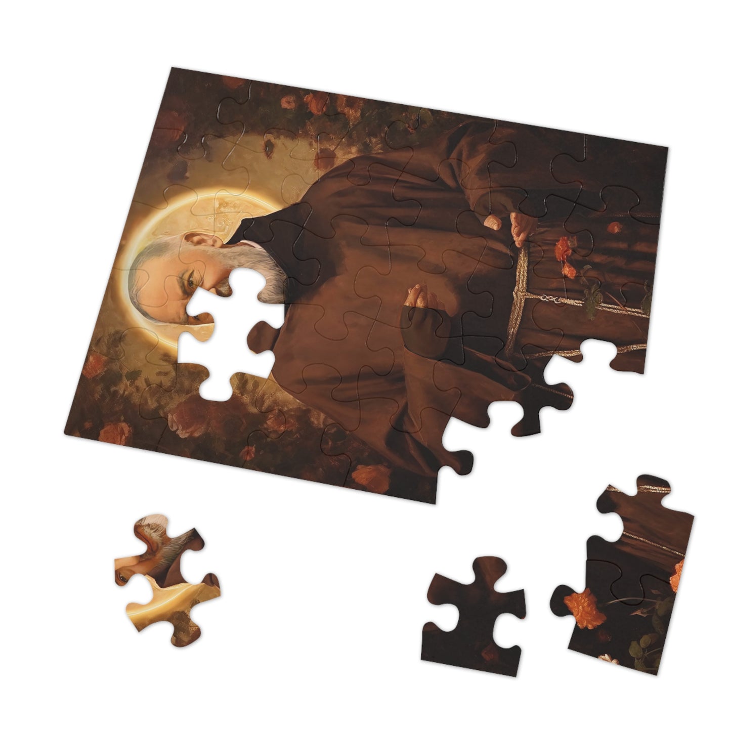 Saint Padre Pio - Puzzle and Keepsake Tin - Religious Jigsaw Puzzle (30, 110, 252, 500,1000-Piece) - Religious Puzzle