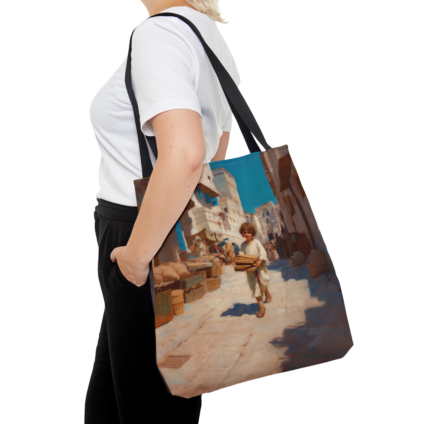 Nazareth and the Hidden Light of Christ - Tote Bag - Large Medium Small Faith Art Bag - Catholic Faith Purse