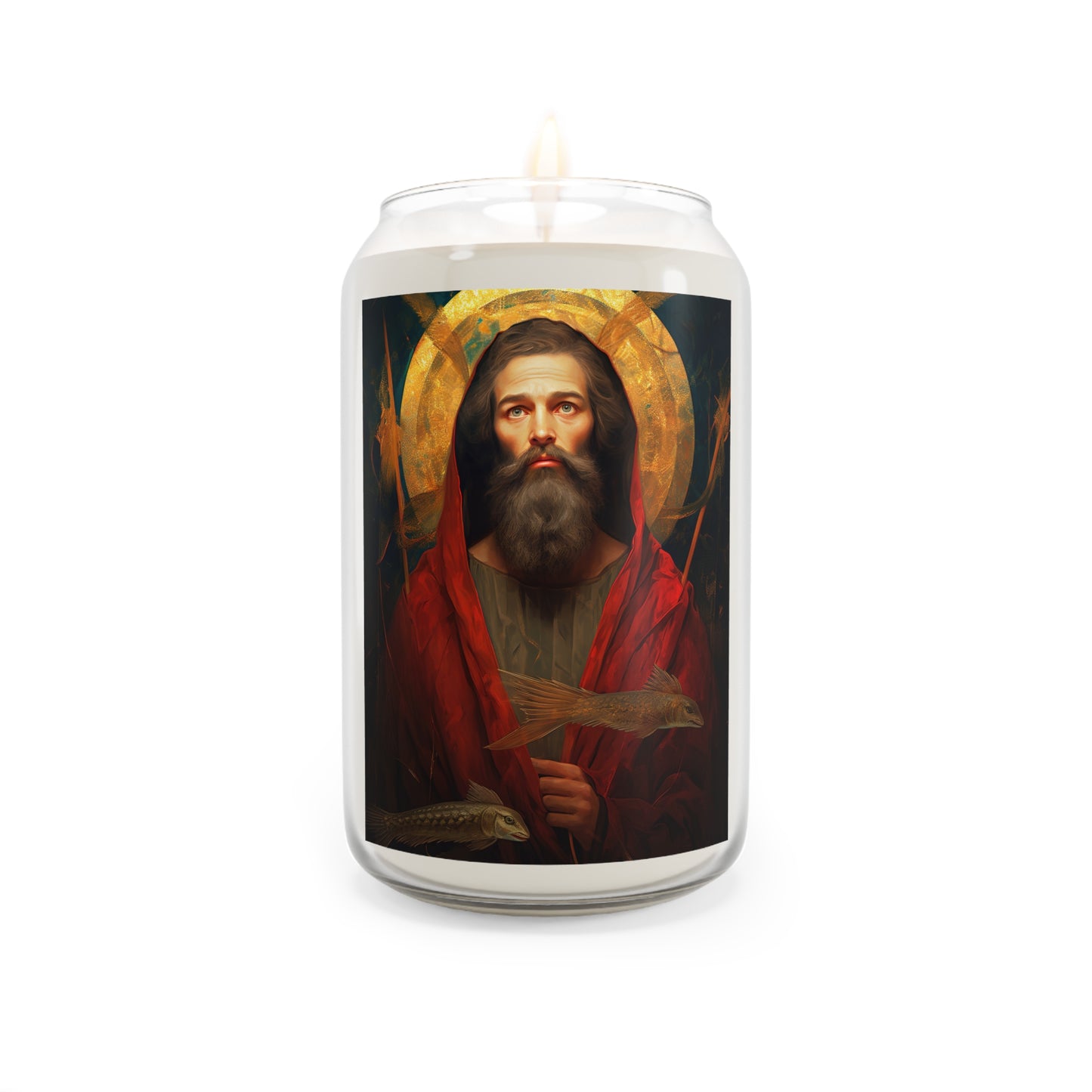 Saint Andrew the Apostle  - Scented Prayer Candle, 13.75oz - Tall Size - Religious Prayer Candle - Catholic Art