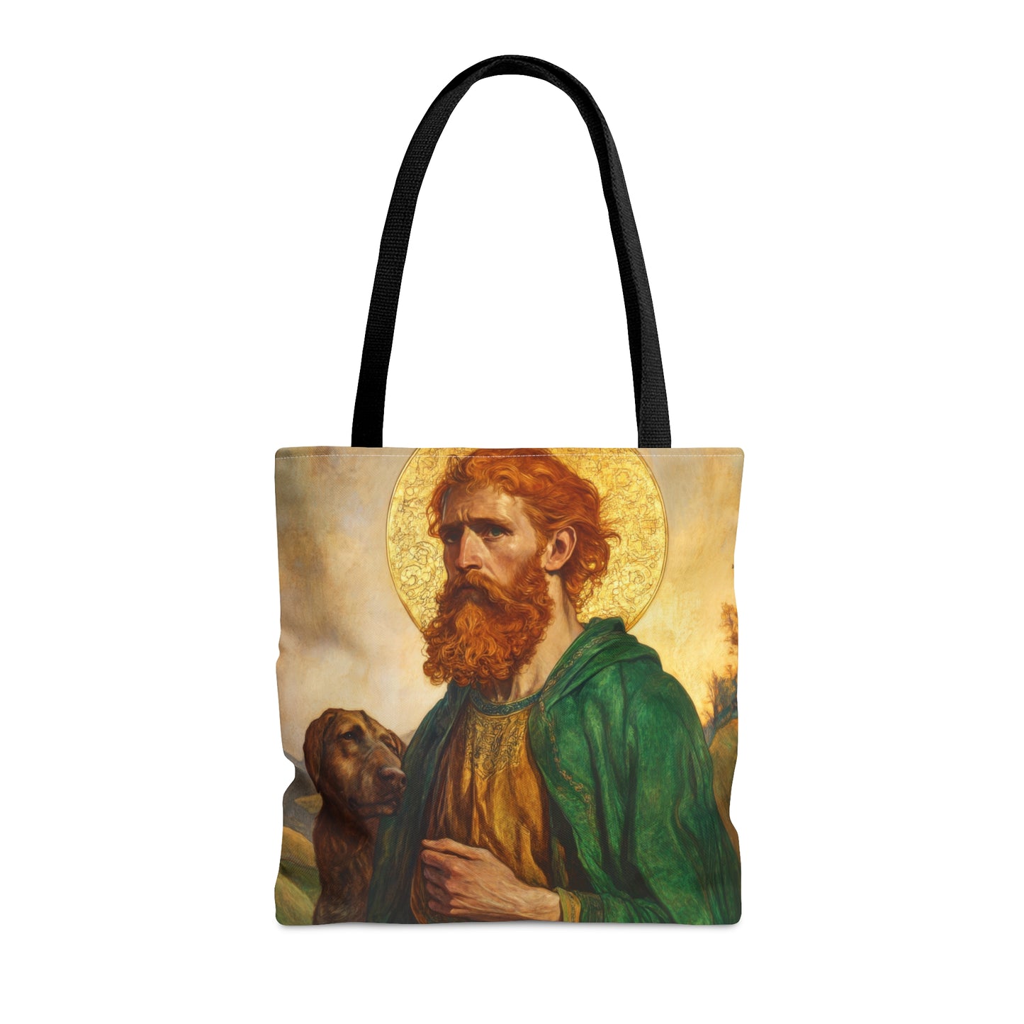 Saint Andrew the Scot Tote Bag - Large Medium Small Faith Art Bag - Catholic Faith Purse - Religious - Reusable - Prayer Bag