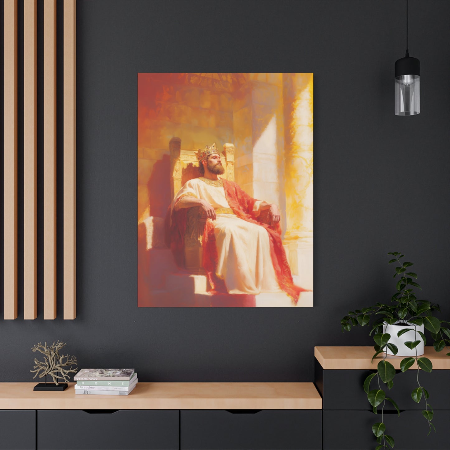 King Solomon: Keeper of God's Understanding - Gallery Wrapped Canvas - Print - Religious Art for your Home - Catholic Art