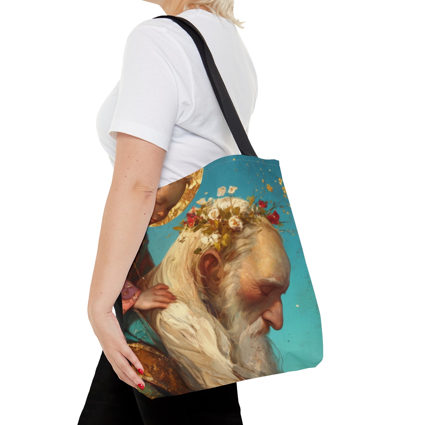 Saint Alexis Falconieri Tote Bag - Large Medium Small Faith Art Bag - Catholic Faith Purse - Religious - Prayer Bag - Devotional