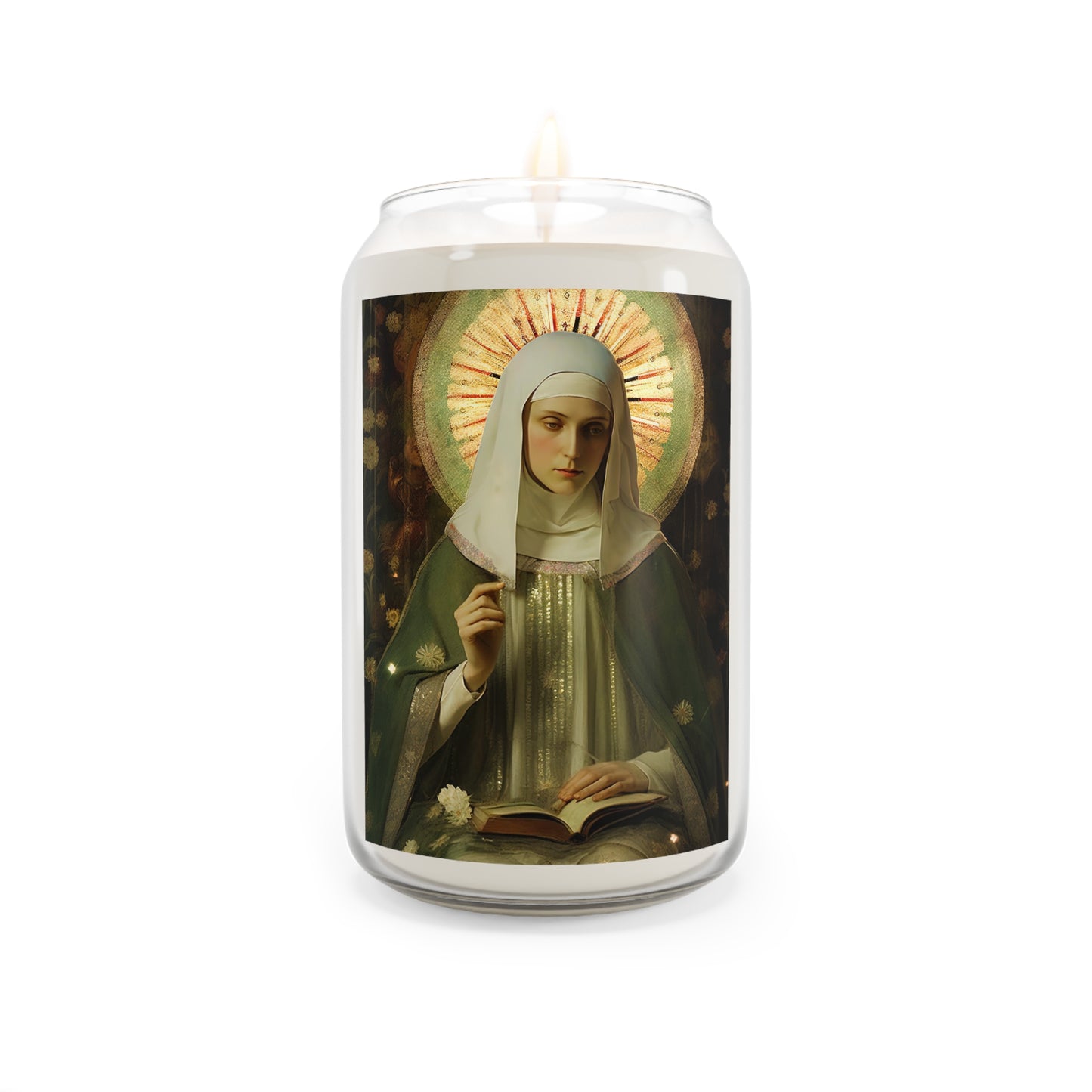 Saint Ingrid of Sweden - Scented Prayer Candle, 13.75oz - Tall Size - Religious Prayer Candle - Catholic Art