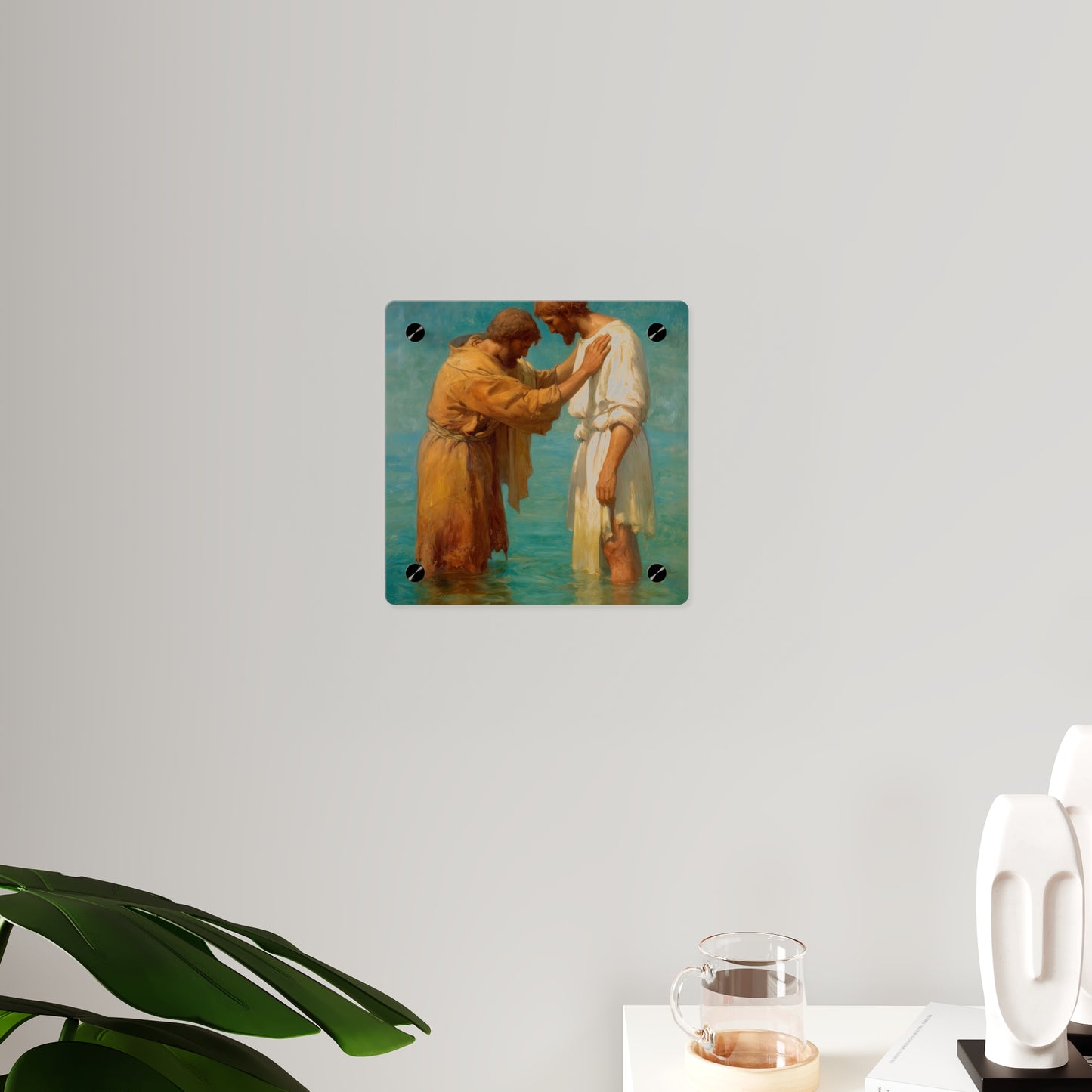 Saint John the Baptist, Servant of the Dawn Acrylic Wall Art Panel - Ready to Hang Acrylic Print - Catholic Saint Art