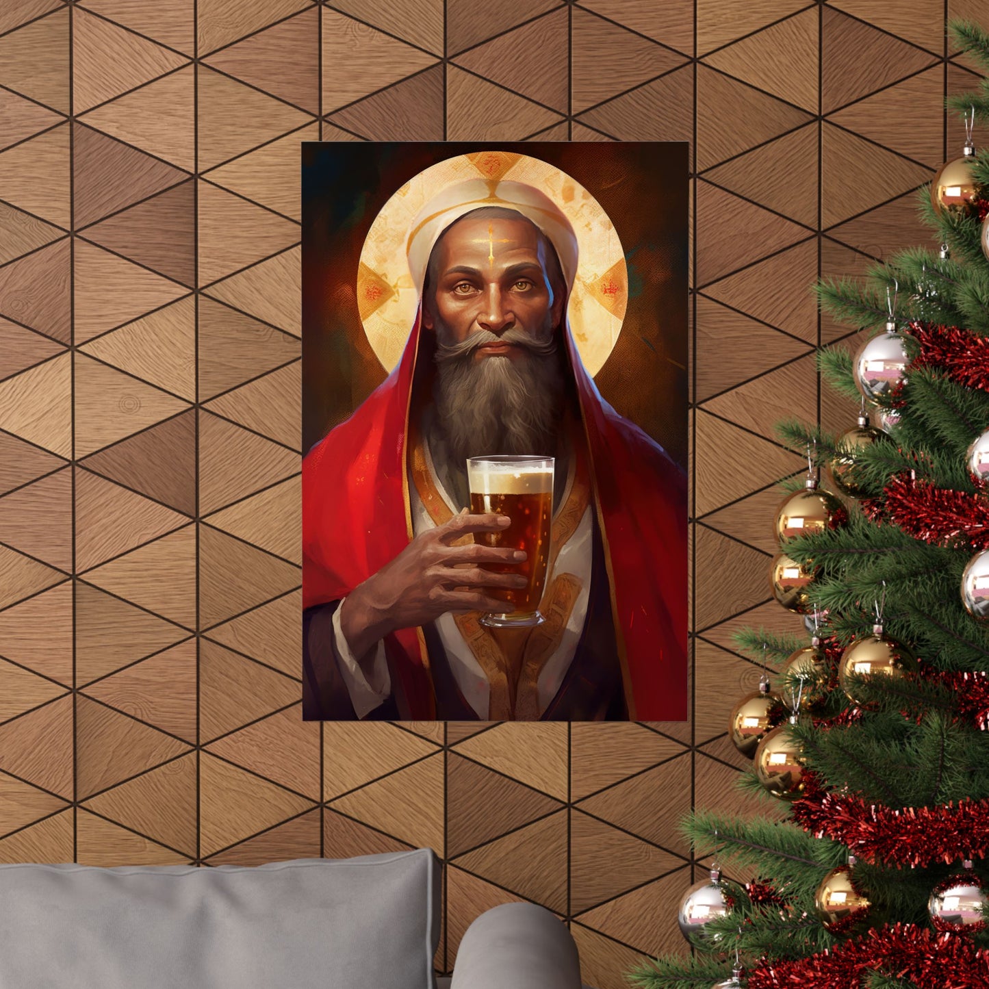 Saint Augustine of Hippo - Sanctified Souls Print - Multiple Sizes - Premium Matte Vertical Posters