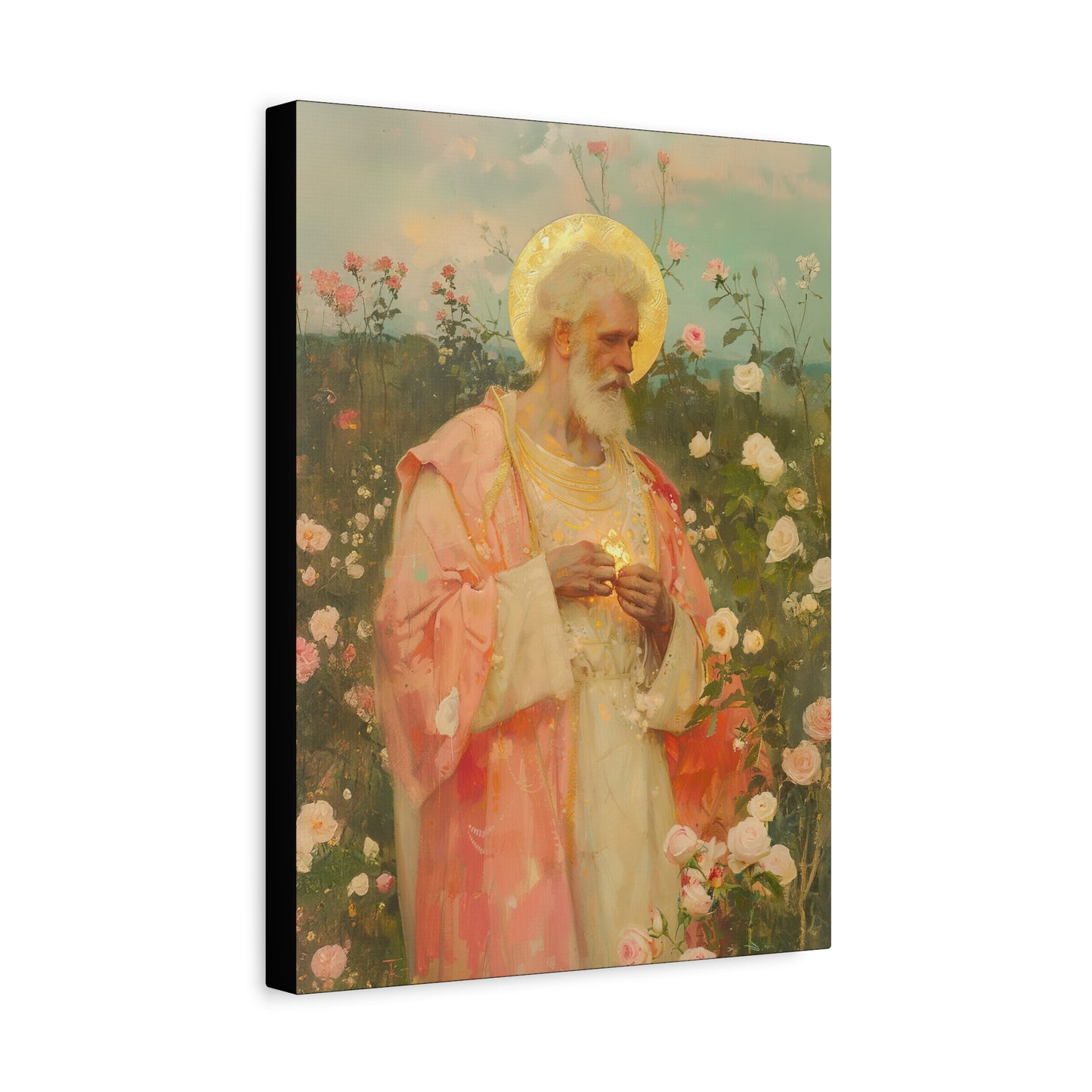 Saint Valentine - Multiple Sizes - Catholic Home art - Museum Wrapped Canvas - Sanctified Souls Print - Catholic Saint Art
