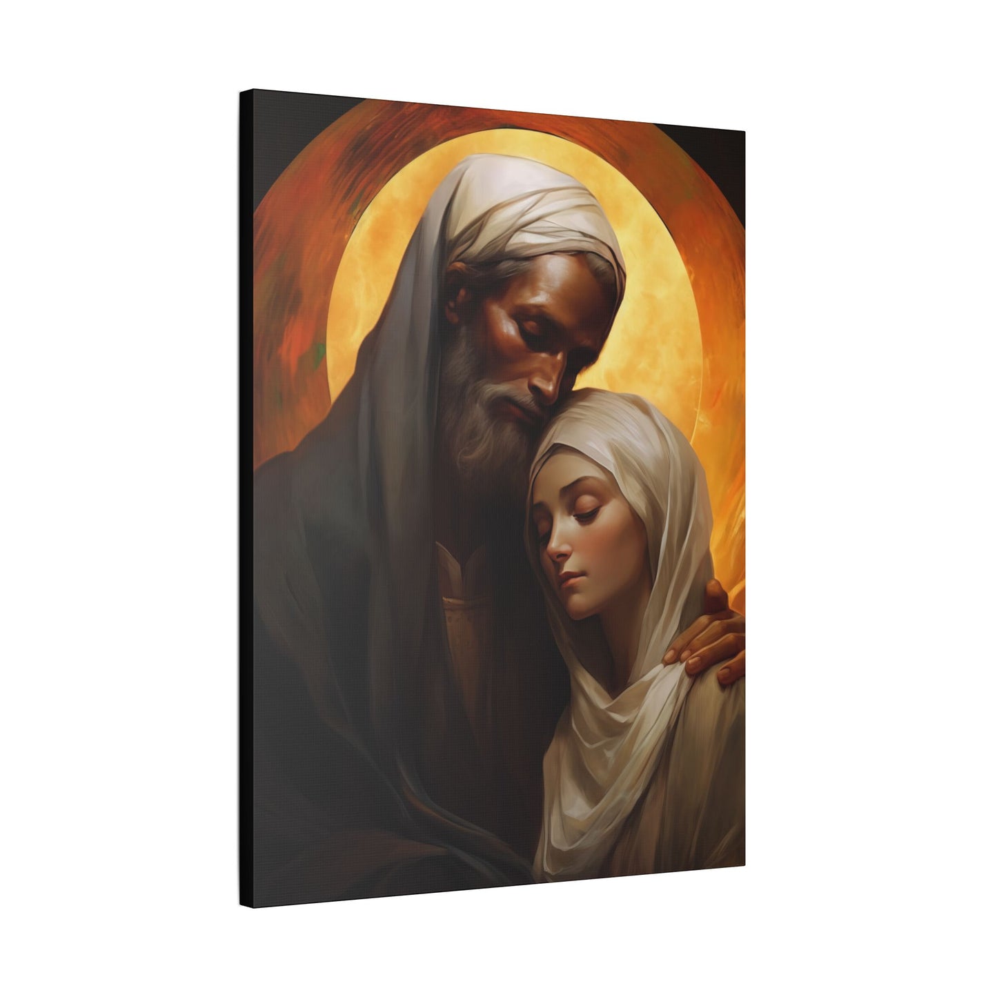 Saint Joachim and Saint Anne Canvas Print - Multiple Sizes - Catholic Home art - Museum Wrapped Canvas - Sanctified Souls Print