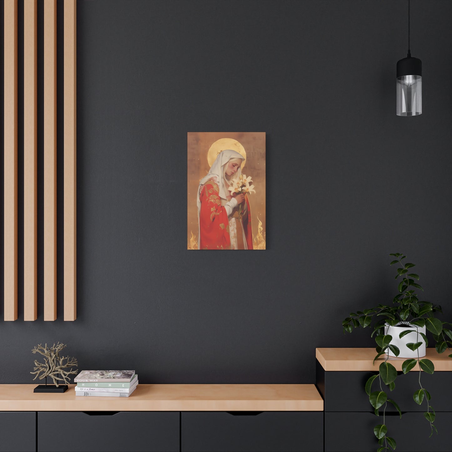 Saint Faith of Agen - Gallery Wrapped Canvas - Print - Religious Art for your Home - Catholic Art