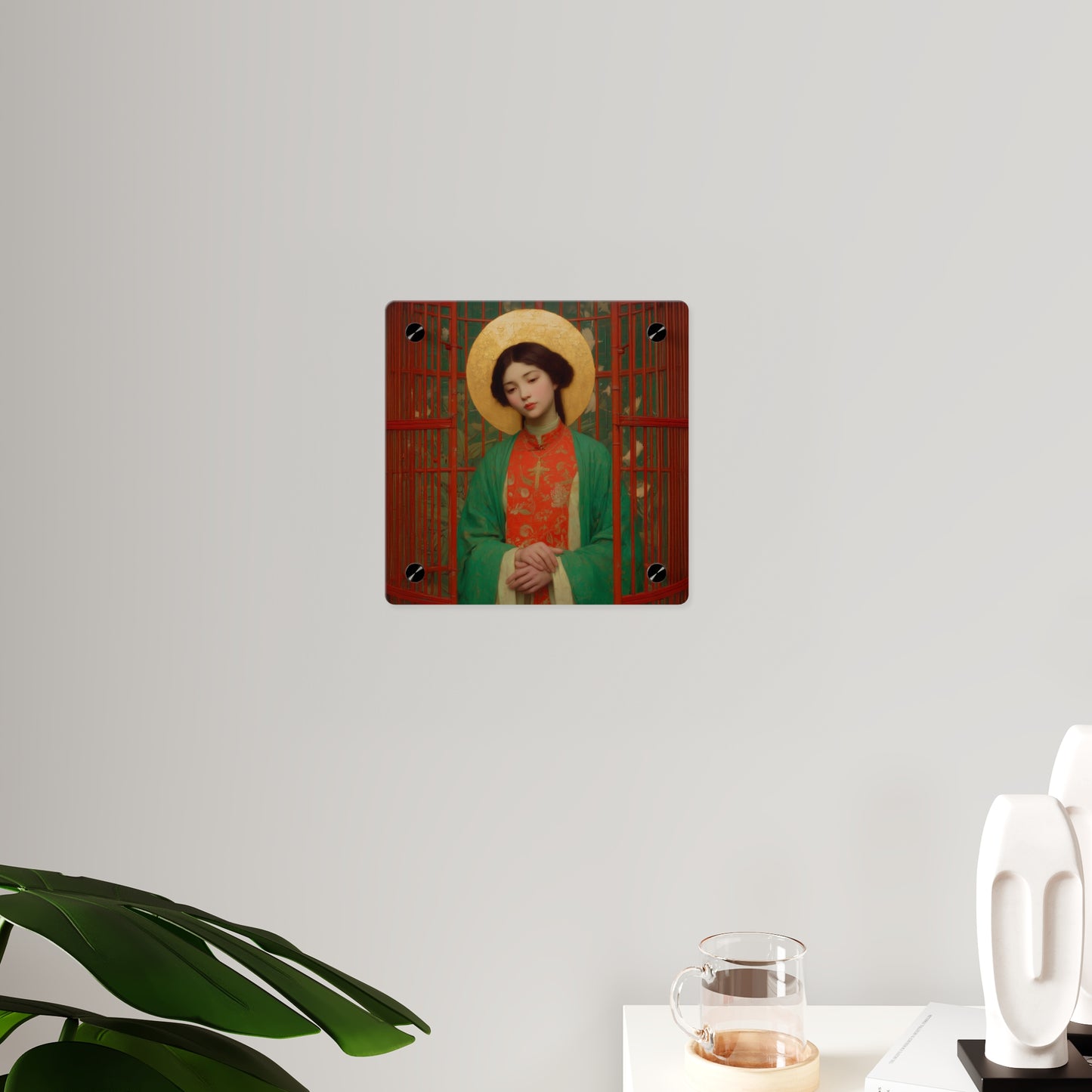 Saint Agnes Tsao Kou Ying  Wall Art Panel - Ready to Hang Acrylic Print - Catholic Saint Art - Patron Saint Print - No Frame needed