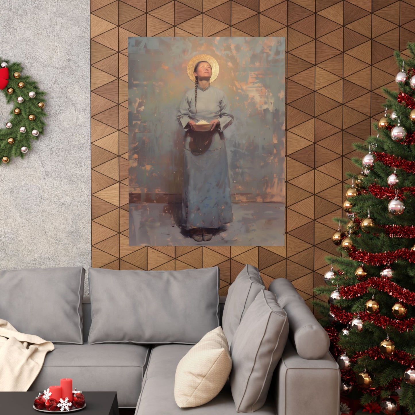 Saint Martha Wang - Chinese Martyr Saint  - Sanctified Souls Print - Multiple Sizes - Premium Matte Vertical Posters