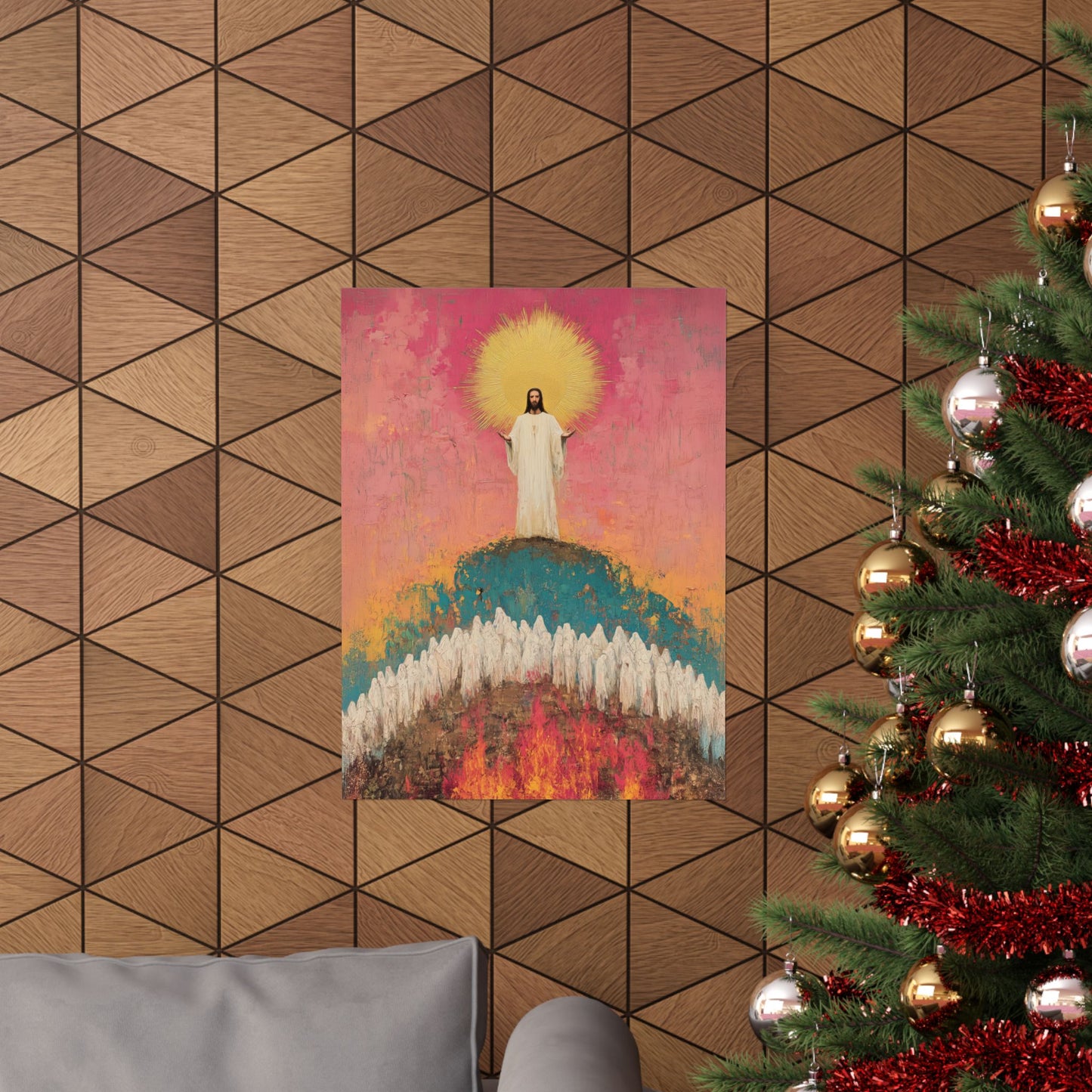 Light Pierced the Abyss - Sanctified Souls Print - Multiple Sizes - Premium Matte Vertical Posters - Catholic
