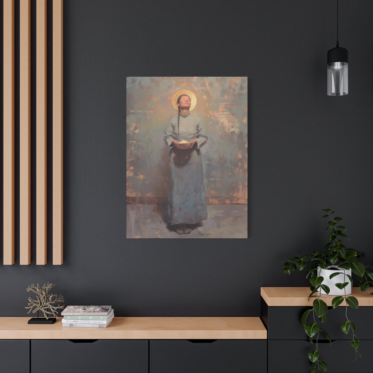Saint Martha Wang - Chinese Martyr Saint  - Gallery Wrapped Canvas - Print - Religious Art for your Home - Catholic Art